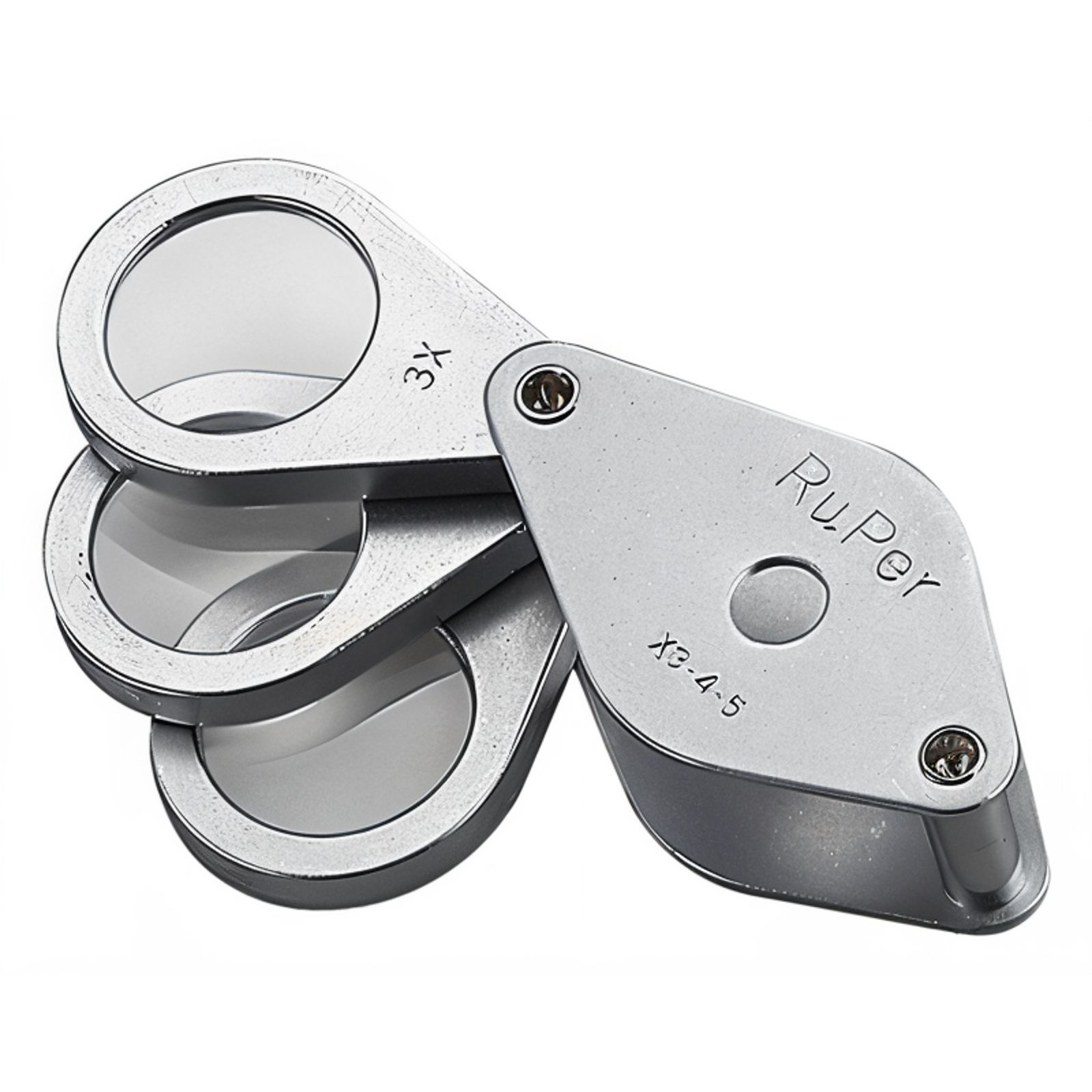 Ruper x3 to x12 THREE Folding Lens (Multi Magnification Loupe)