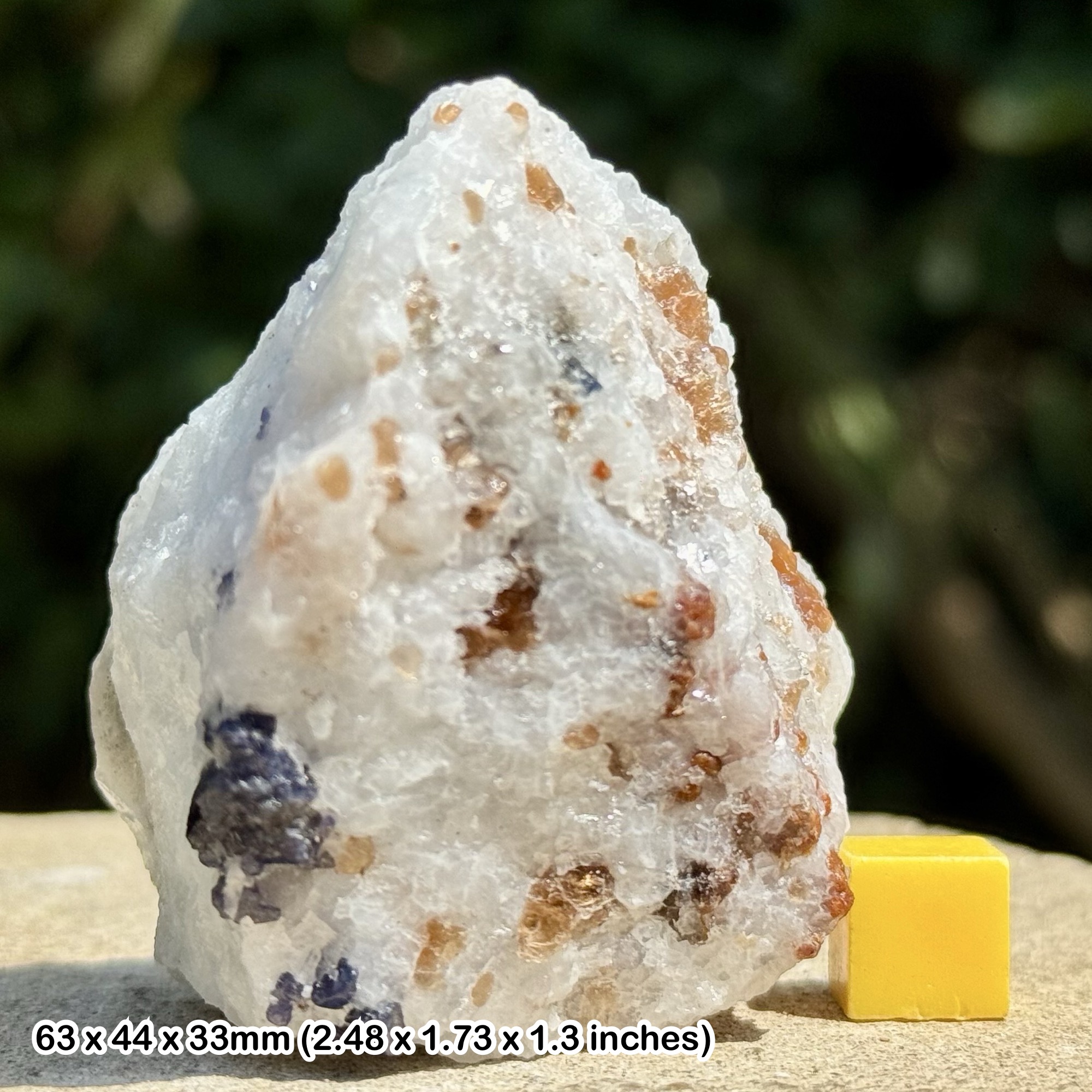 RARE: Blue Spinel Crystal | Hunza Valley, Gilgit-Baltistan, Pakistan | Natural Octahedral Gem Mineral | Genuine Specimen w/ COA