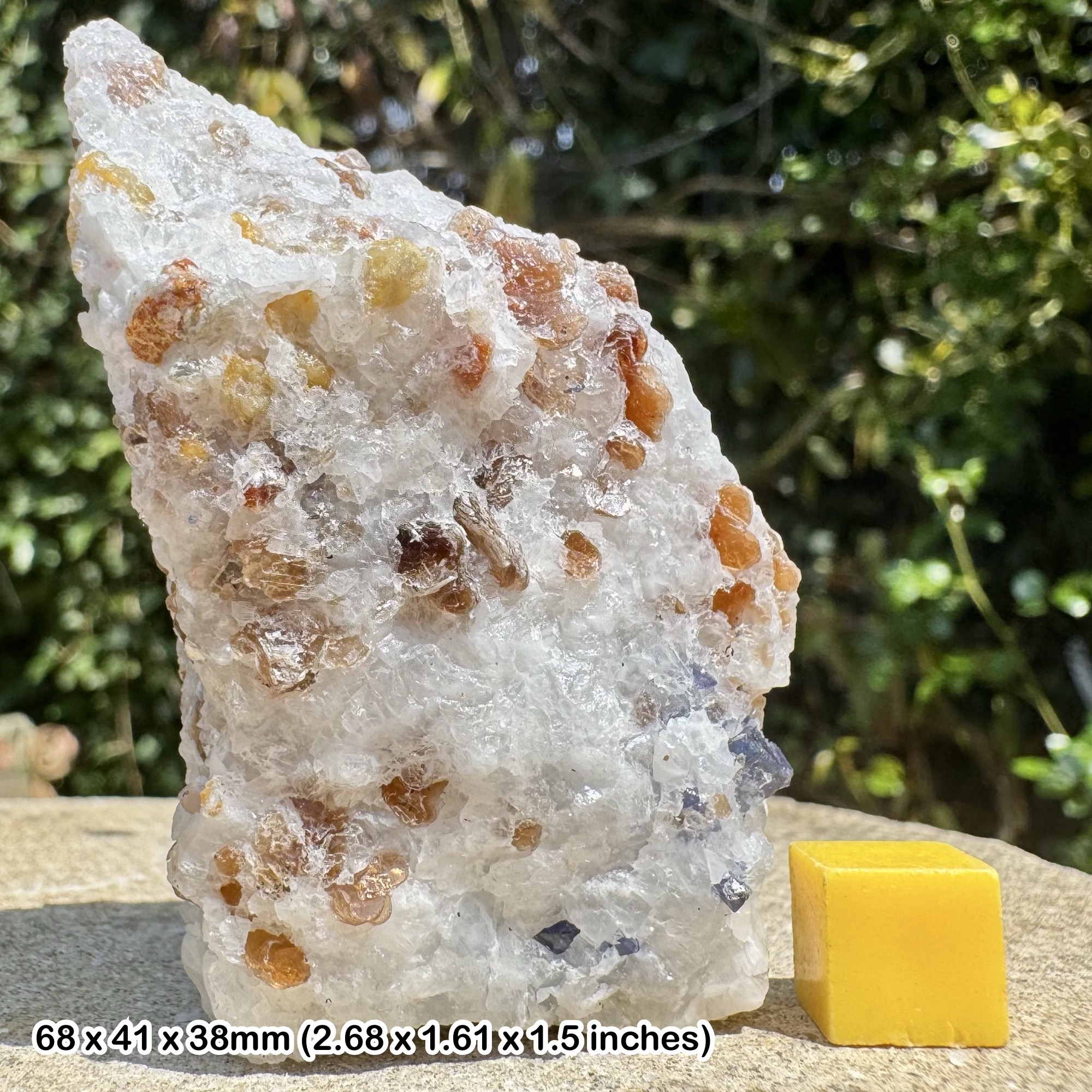 RARE: Blue Spinel Crystal | Hunza Valley, Gilgit-Baltistan, Pakistan | Natural Octahedral Gem Mineral | Genuine Specimen w/ COA