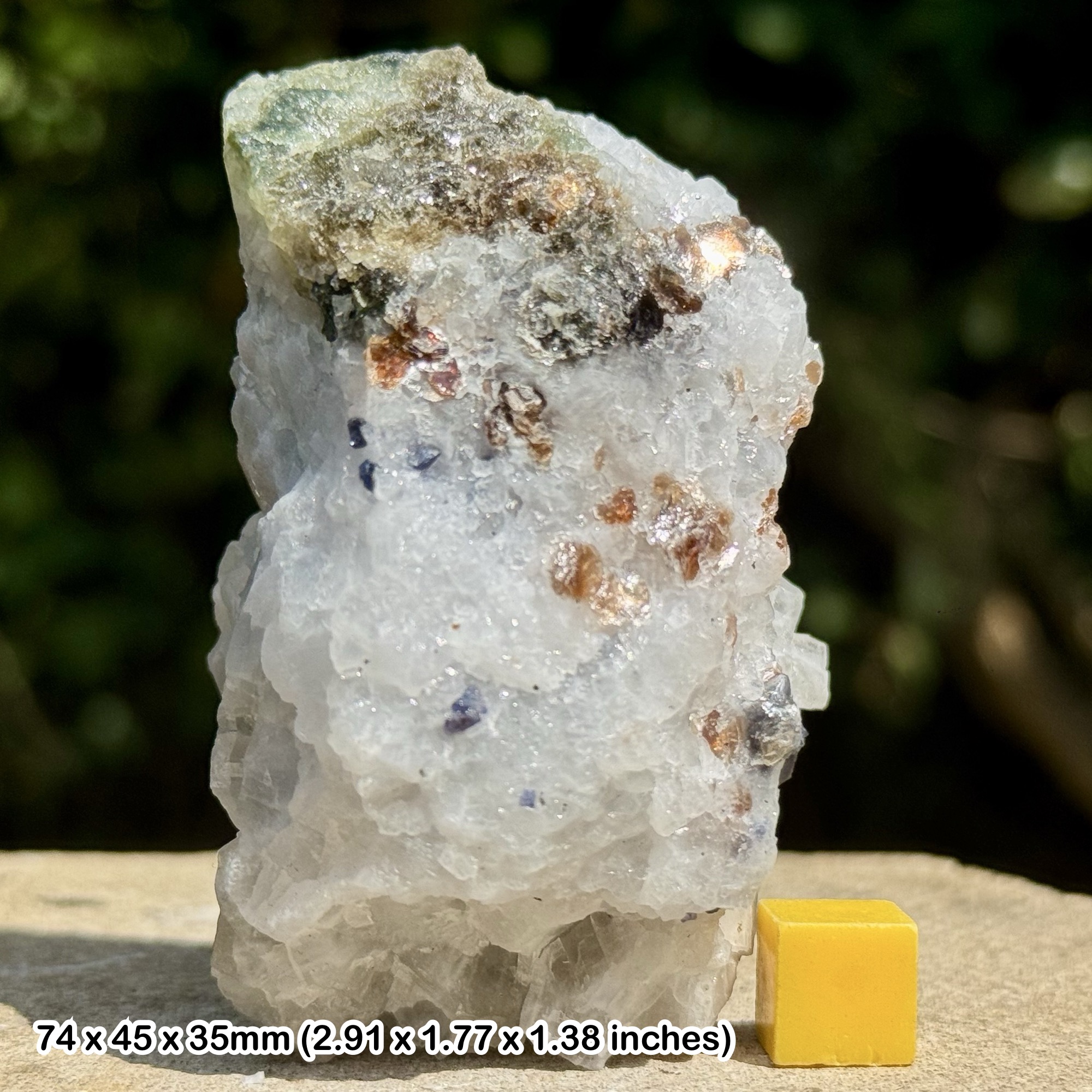 RARE: Blue Spinel Crystal | Hunza Valley, Gilgit-Baltistan, Pakistan | Natural Octahedral Gem Mineral | Genuine Specimen w/ COA