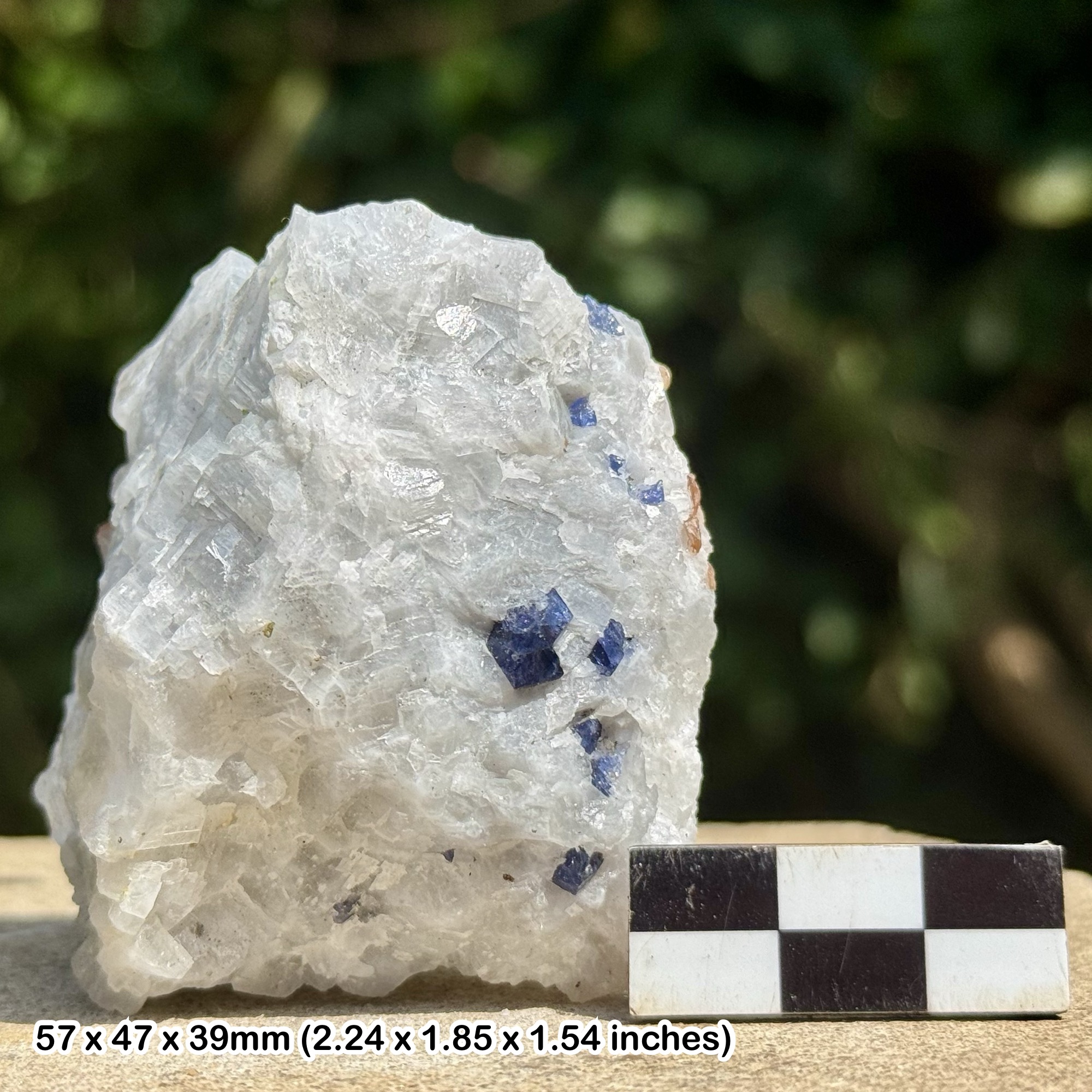 RARE: Blue Spinel Crystal | Hunza Valley, Gilgit-Baltistan, Pakistan | Natural Octahedral Gem Mineral | Genuine Specimen w/ COA