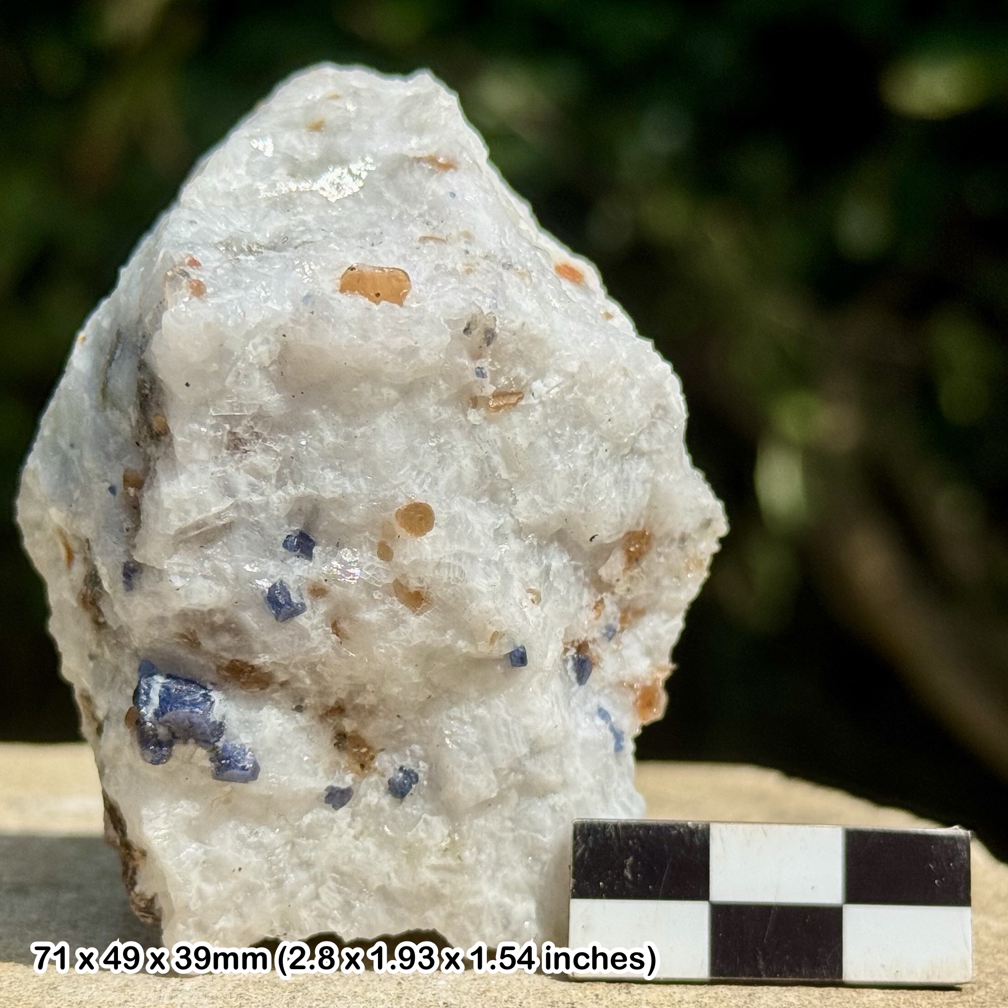 RARE: Blue Spinel Crystal | Hunza Valley, Gilgit-Baltistan, Pakistan | Natural Octahedral Gem Mineral | Genuine Specimen w/ COA
