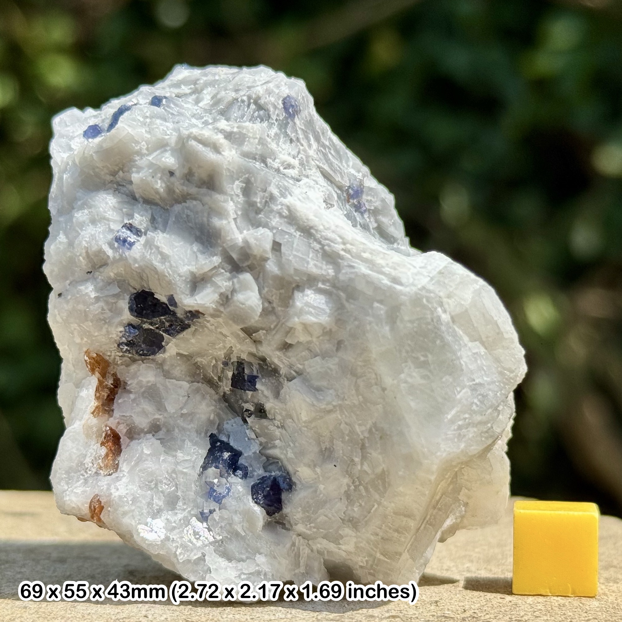 RARE: Blue Spinel Crystal | Hunza Valley, Gilgit-Baltistan, Pakistan | Natural Octahedral Gem Mineral | Genuine Specimen w/ COA