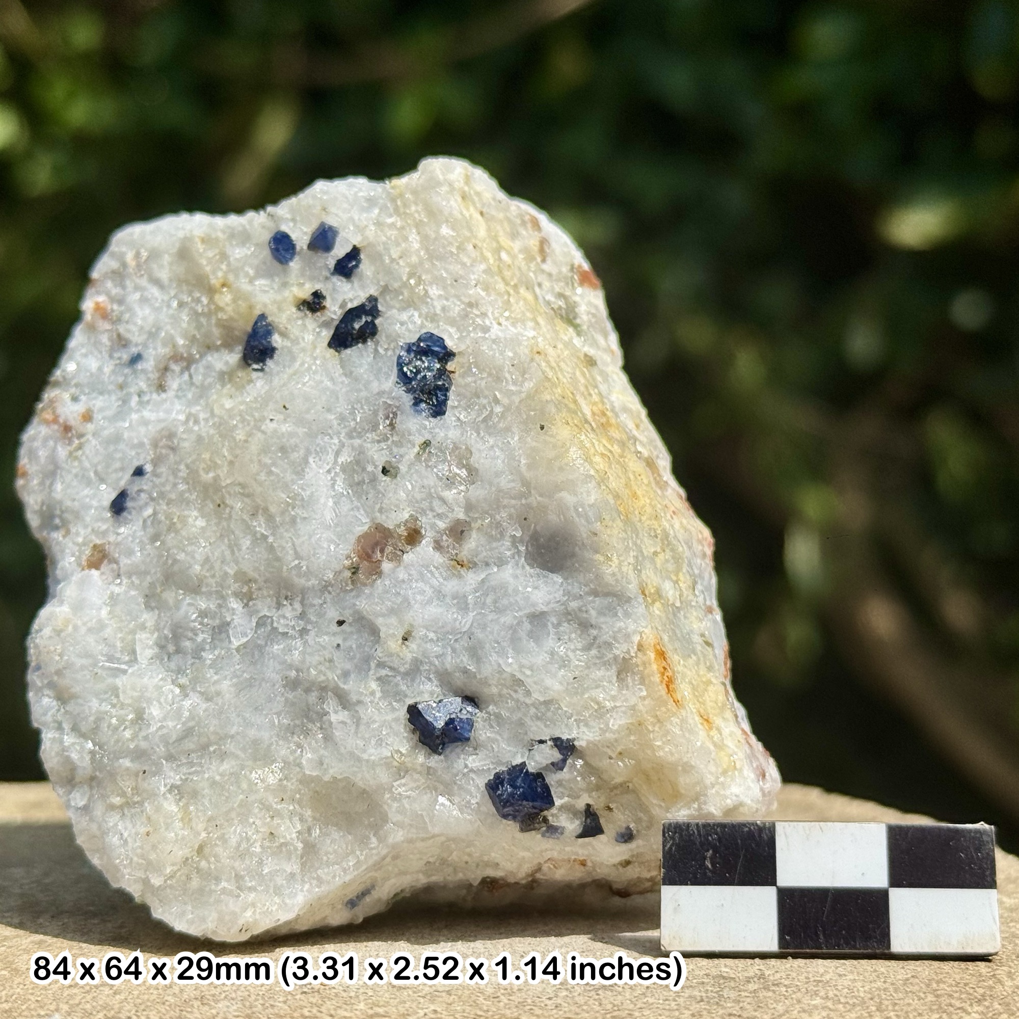 RARE: Blue Spinel Crystal | Hunza Valley, Gilgit-Baltistan, Pakistan | Natural Octahedral Gem Mineral | Genuine Specimen w/ COA
