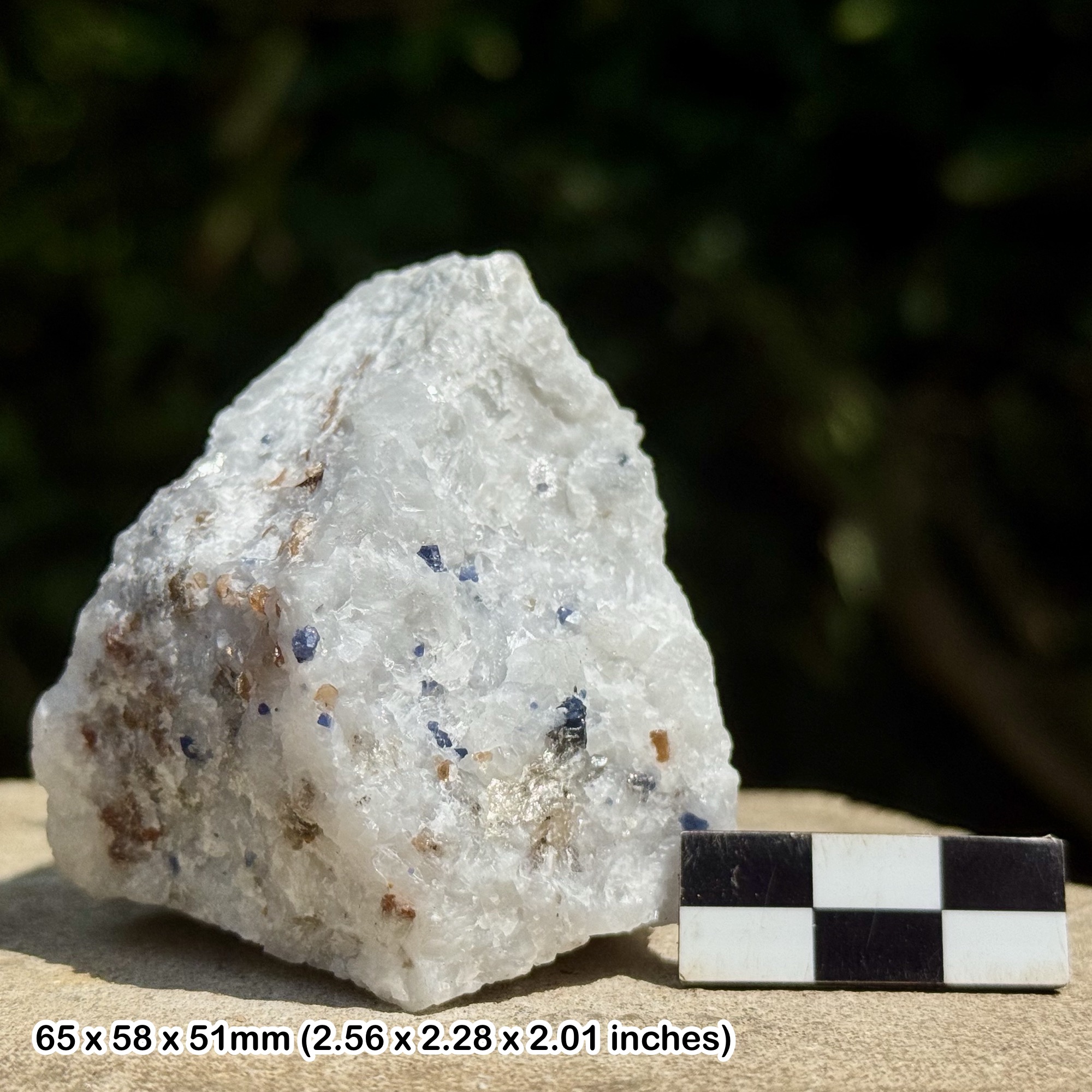 RARE: Blue Spinel Crystal | Hunza Valley, Gilgit-Baltistan, Pakistan | Natural Octahedral Gem Mineral | Genuine Specimen w/ COA