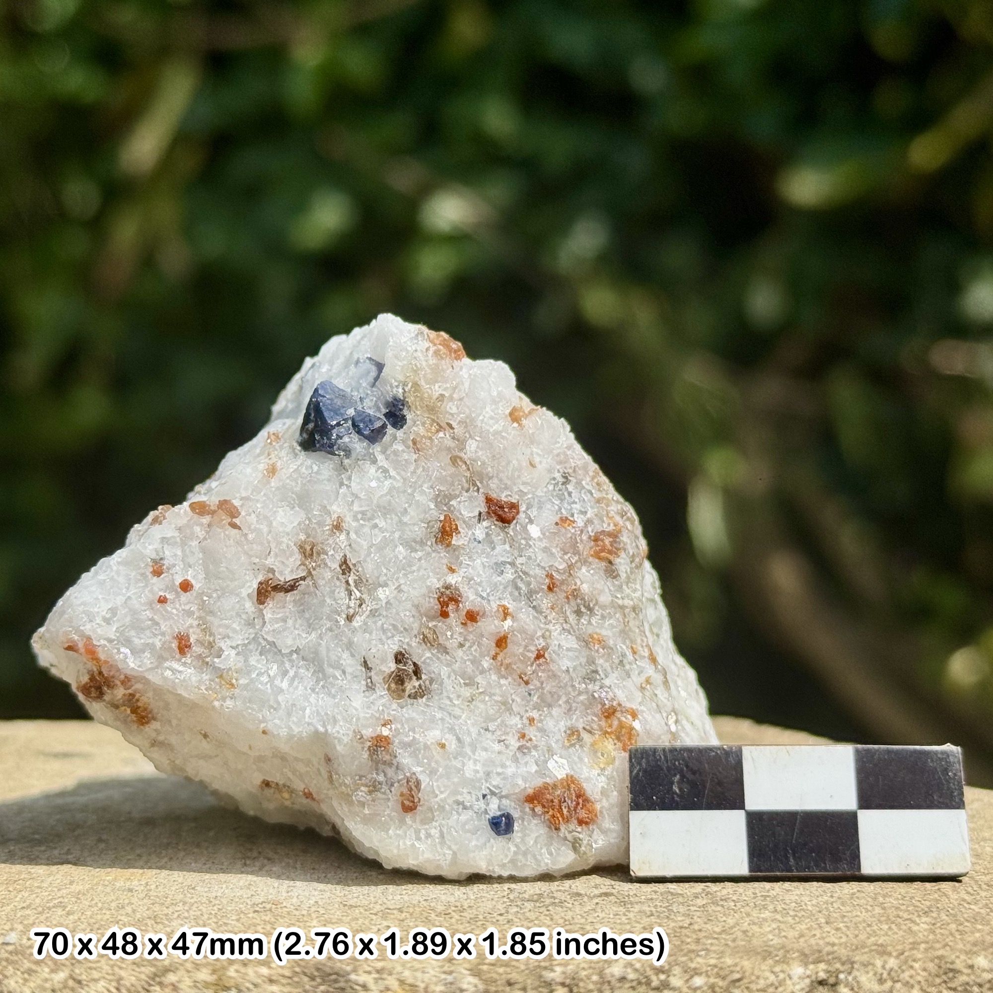 RARE: Blue Spinel Crystal | Hunza Valley, Gilgit-Baltistan, Pakistan | Natural Octahedral Gem Mineral | Genuine Specimen w/ COA