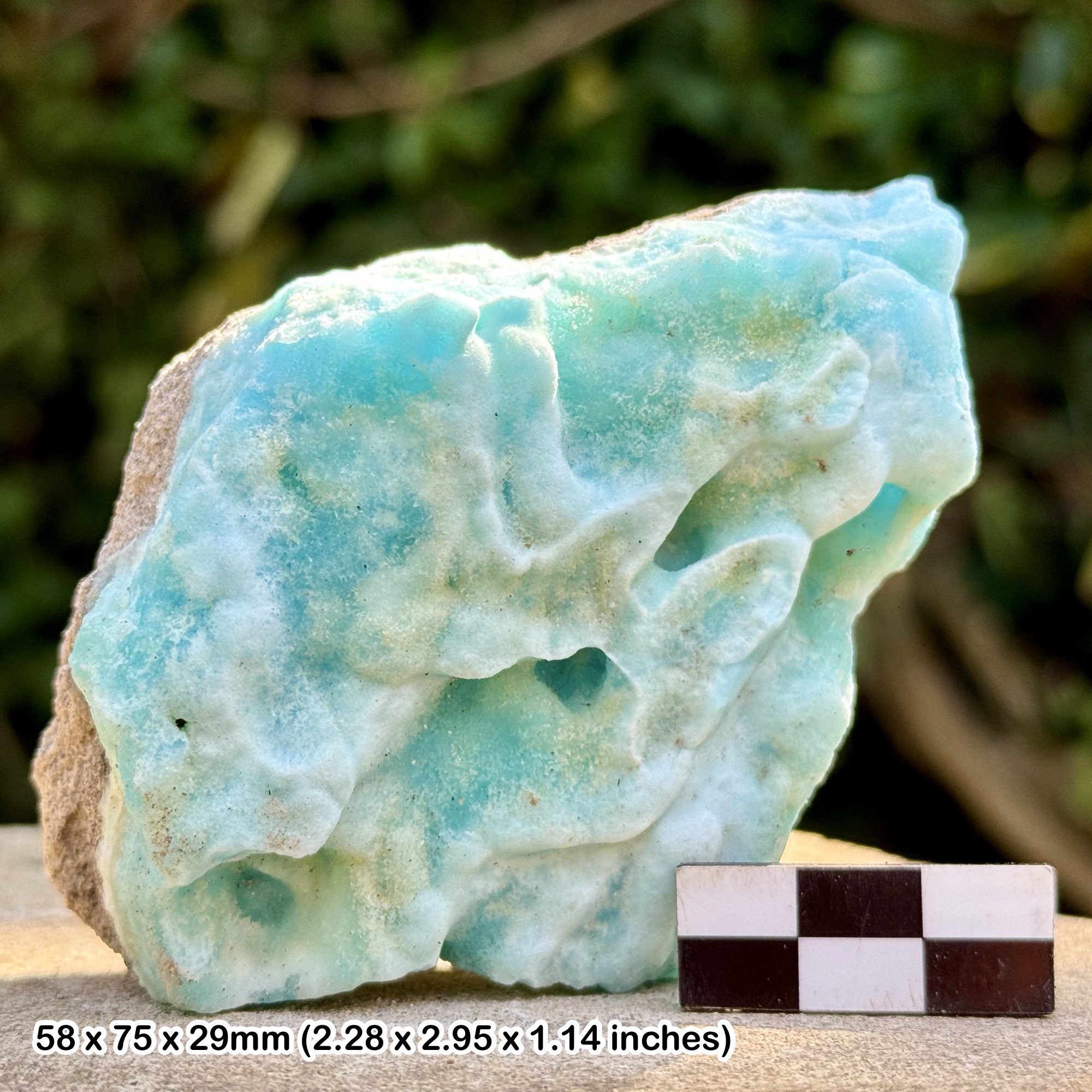 Rare Green Blue Aragonite Crystal Badakhshan Afghanistan Natural Calcium Carbonate Mineral Specimen