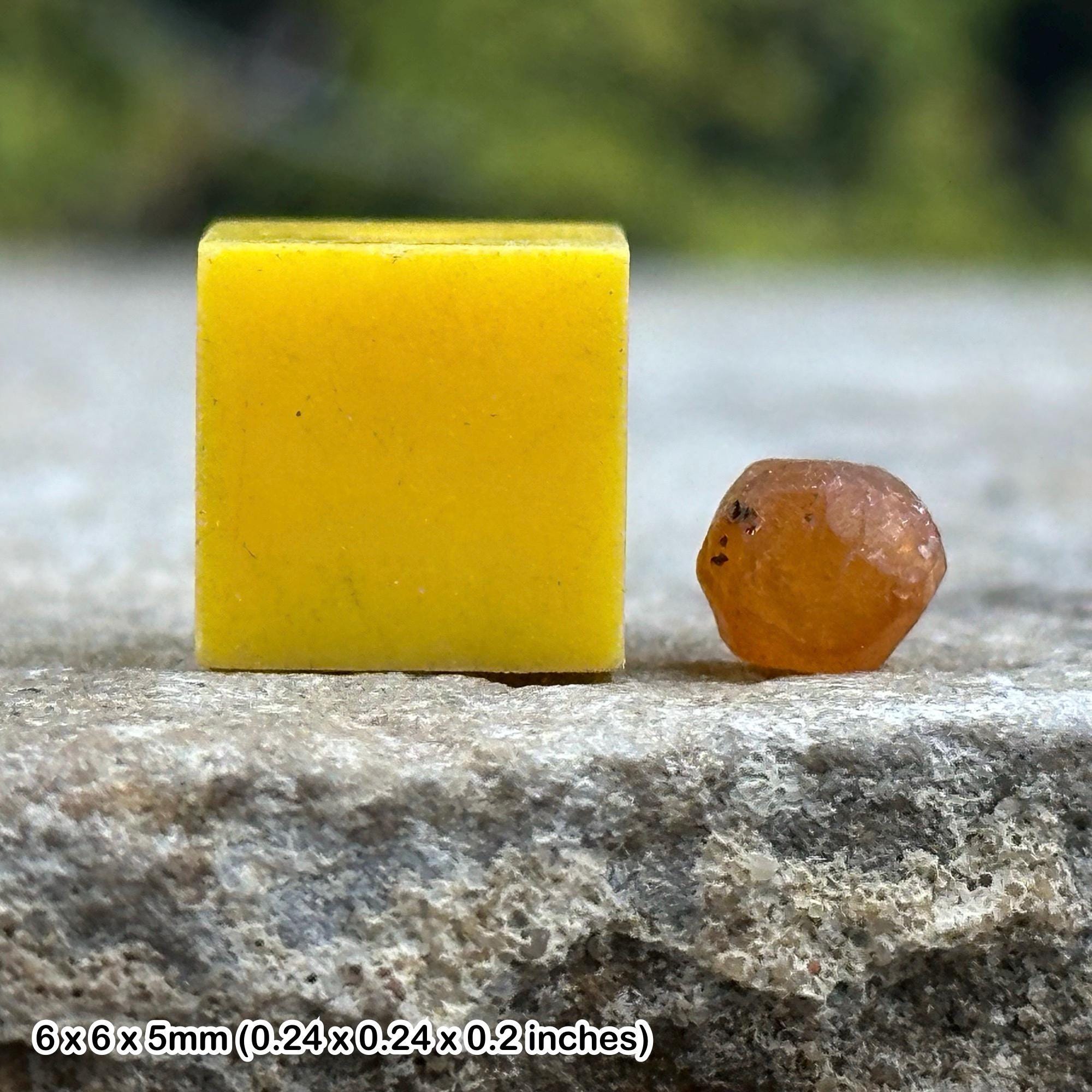 Spessartine garnets - genuine mineral specimen | natural crystal from pakistan w/ coa