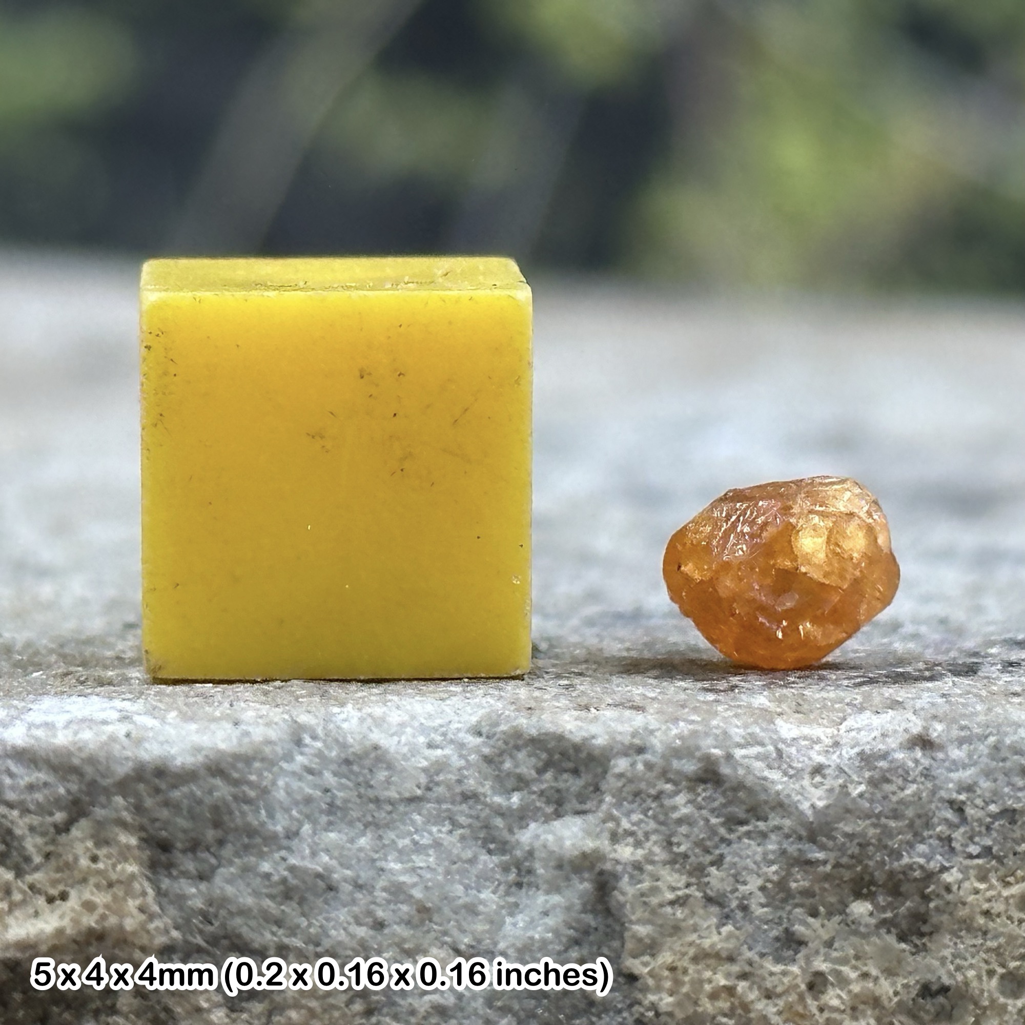 Spessartine garnets - genuine mineral specimen | natural crystal from pakistan w/ coa