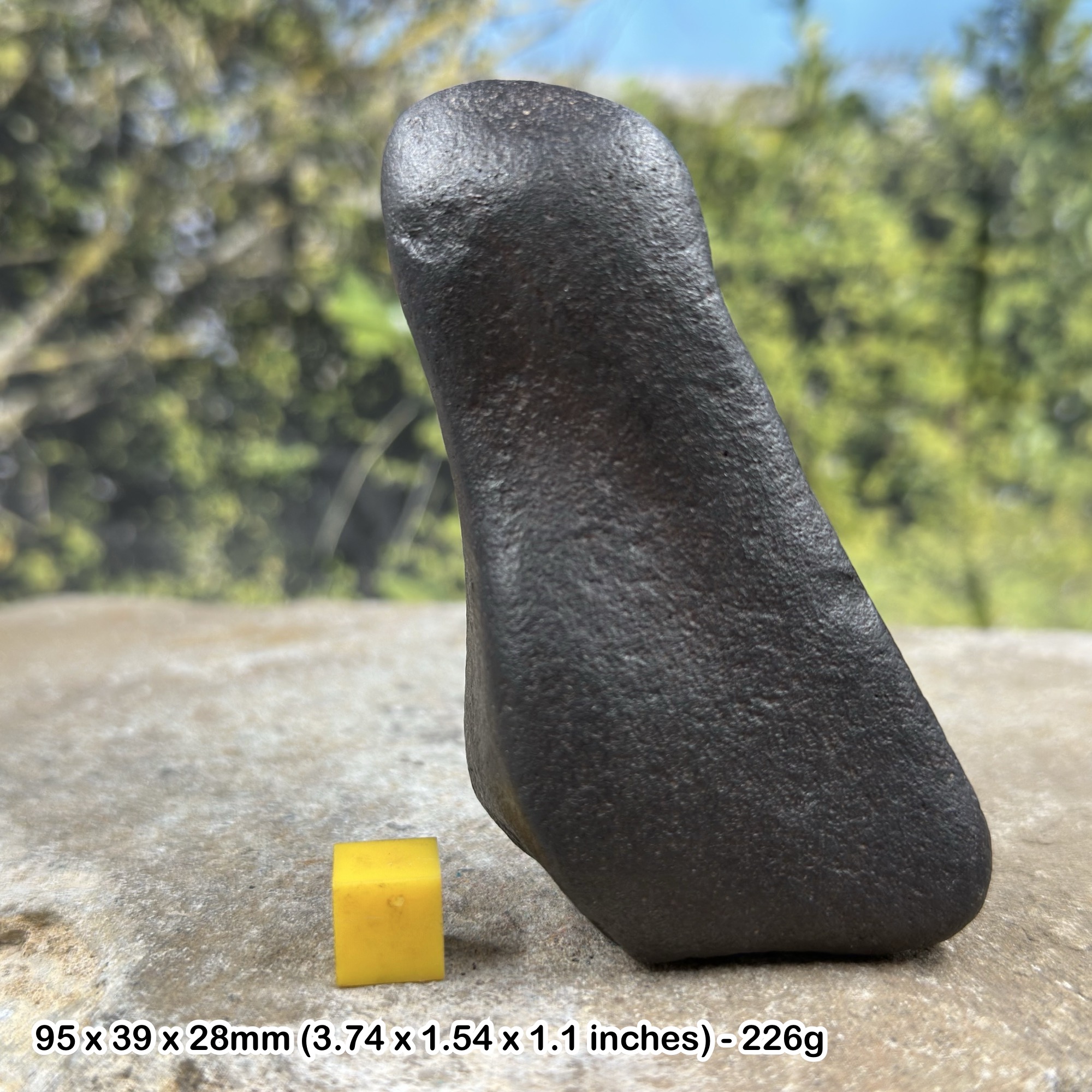 Polished Stony Magnetic Meteorite H Chondrite Genuine Morocco Space Rock Specimen with COA