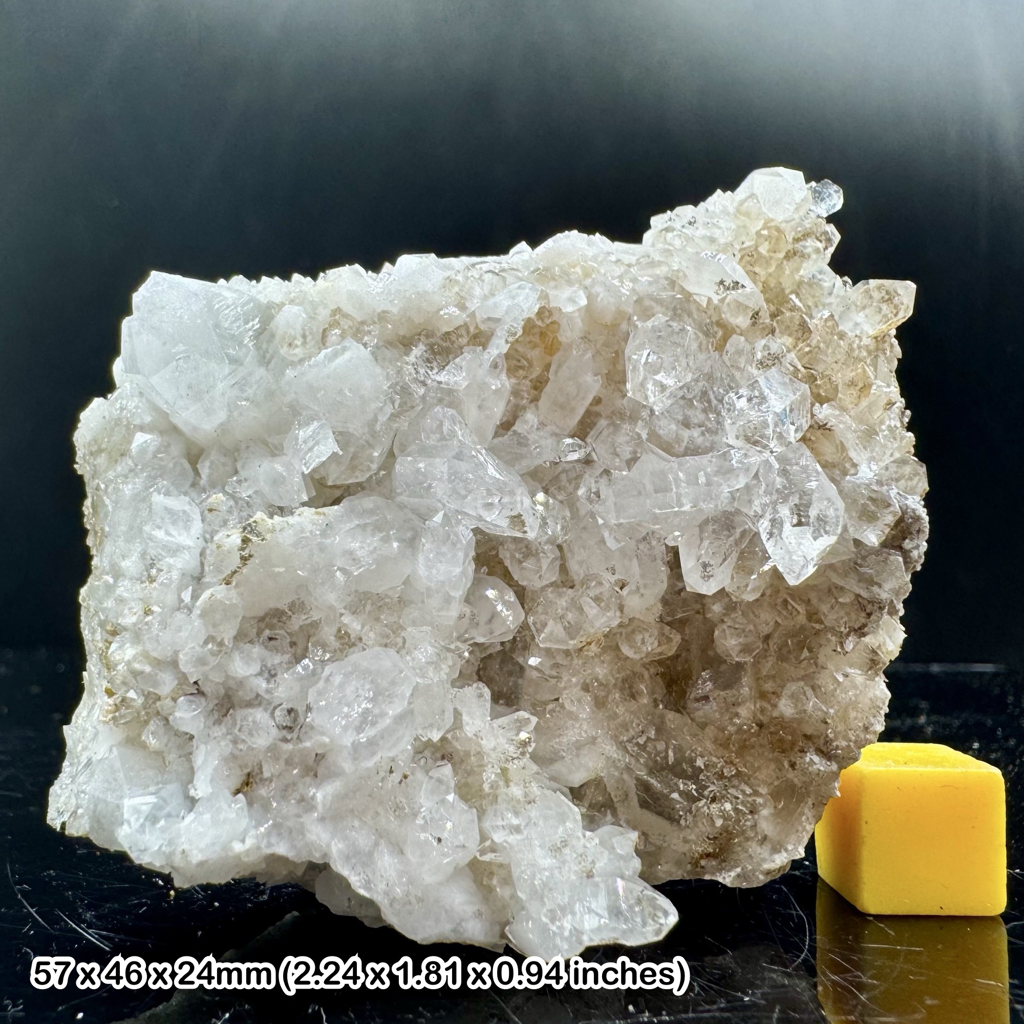 Rare Herkimer Diamond Quartz with Natural Double Terminations from Balochistan Pakistan with Certificate