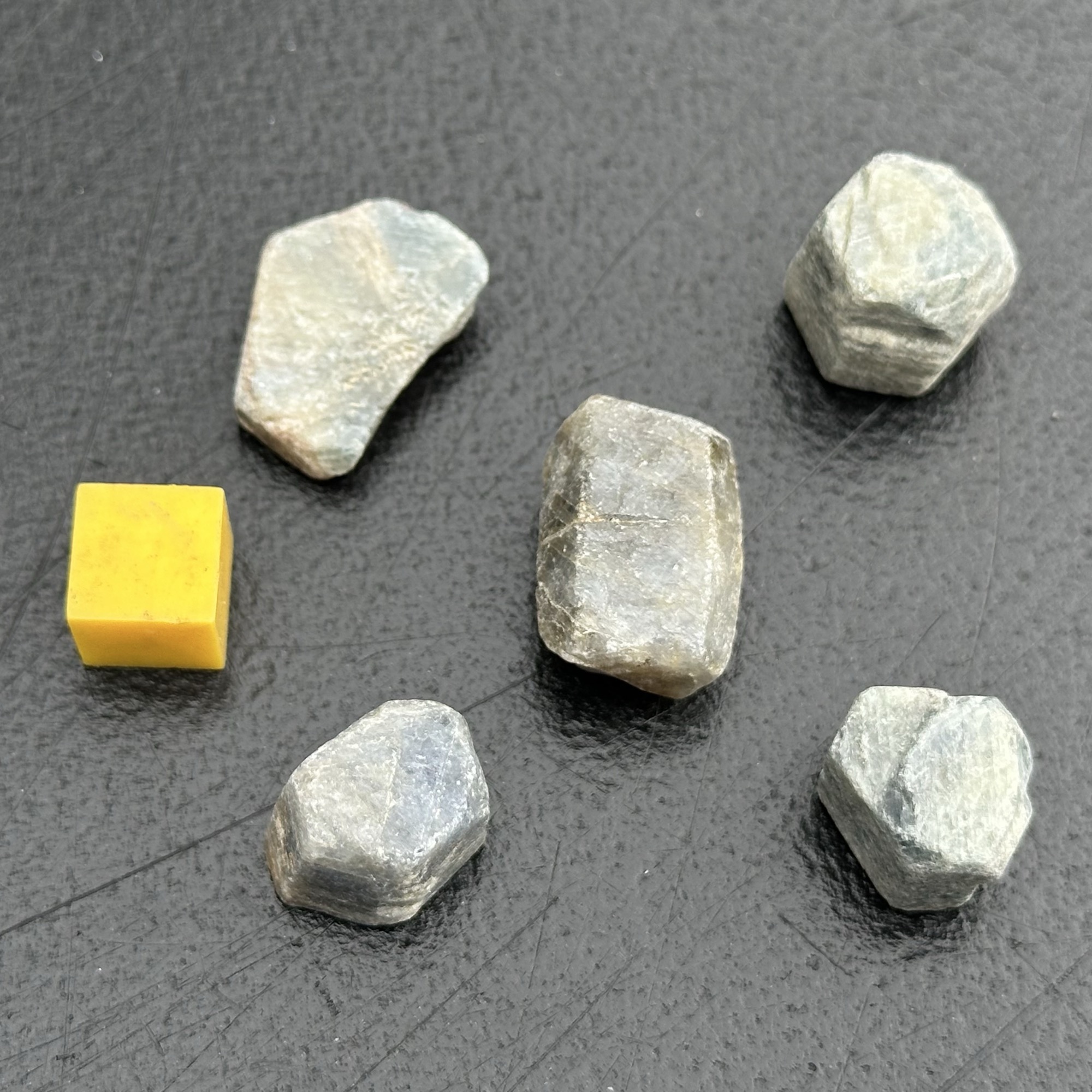 A-grade Sapphire crystal sections - authentic spiritual mineral stones certificated