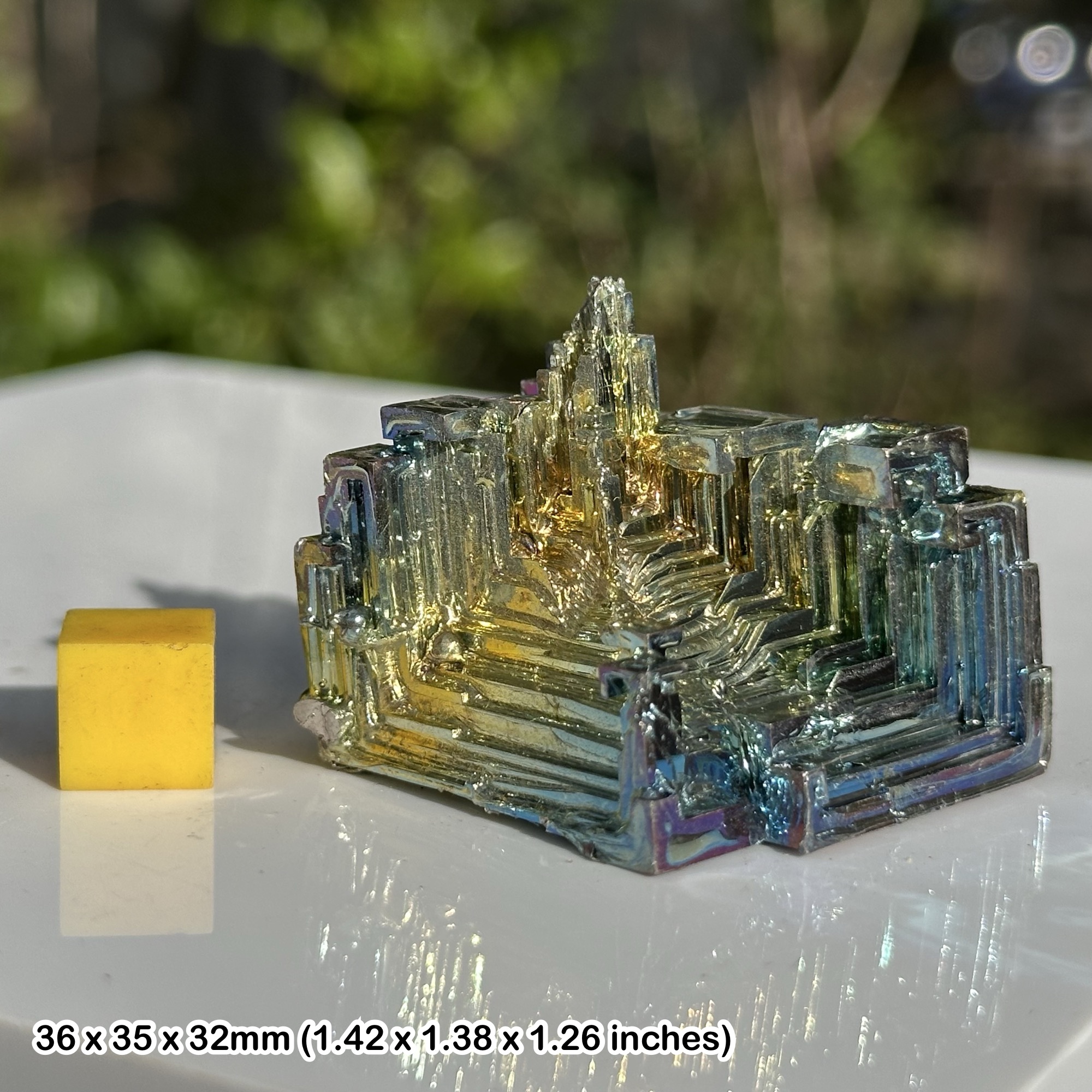 Bismuth crystals - rainbow Spiritual mineral, authentic, uk seller