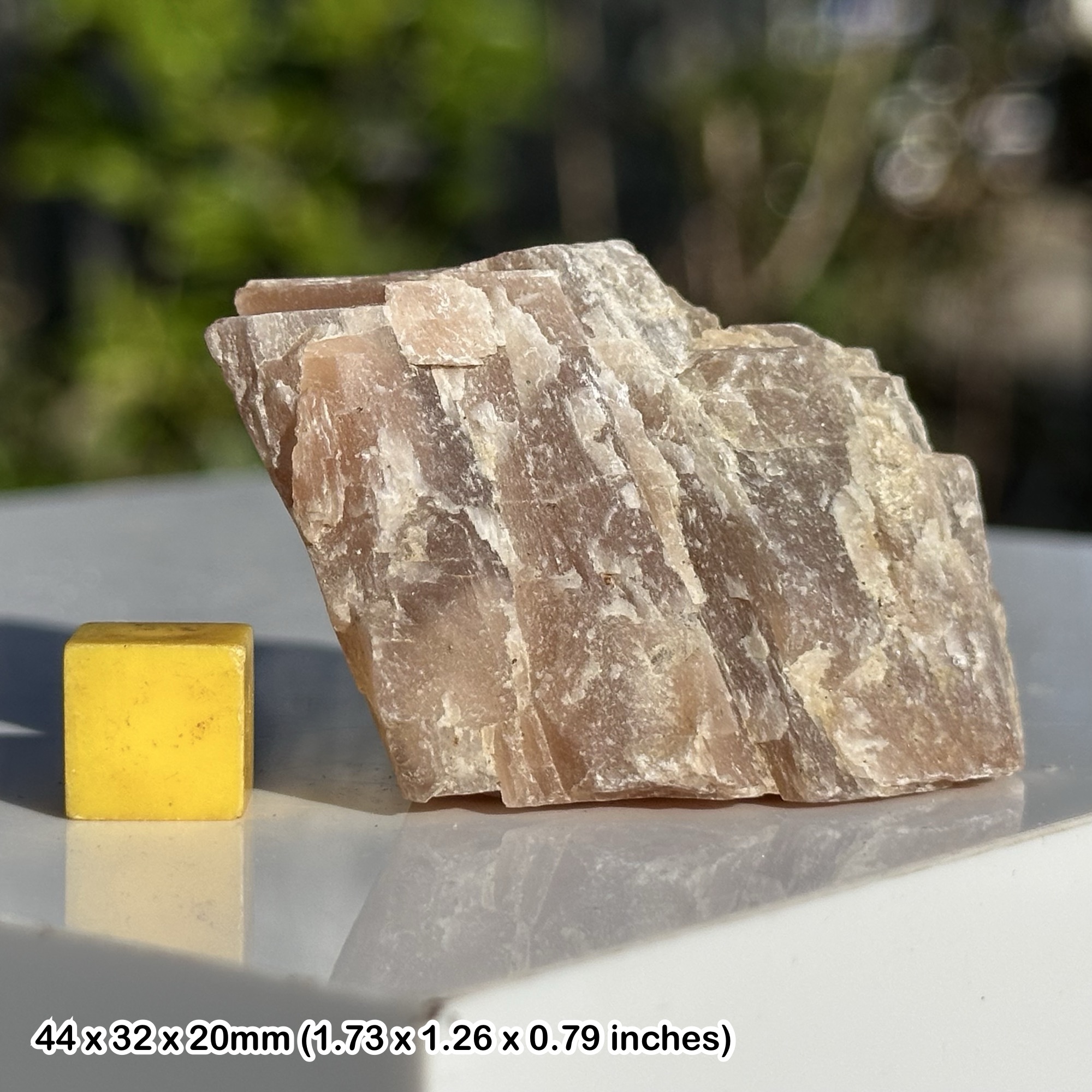 Sunstone from tanzania, beautifully polished, Spiritual crystal specimen
