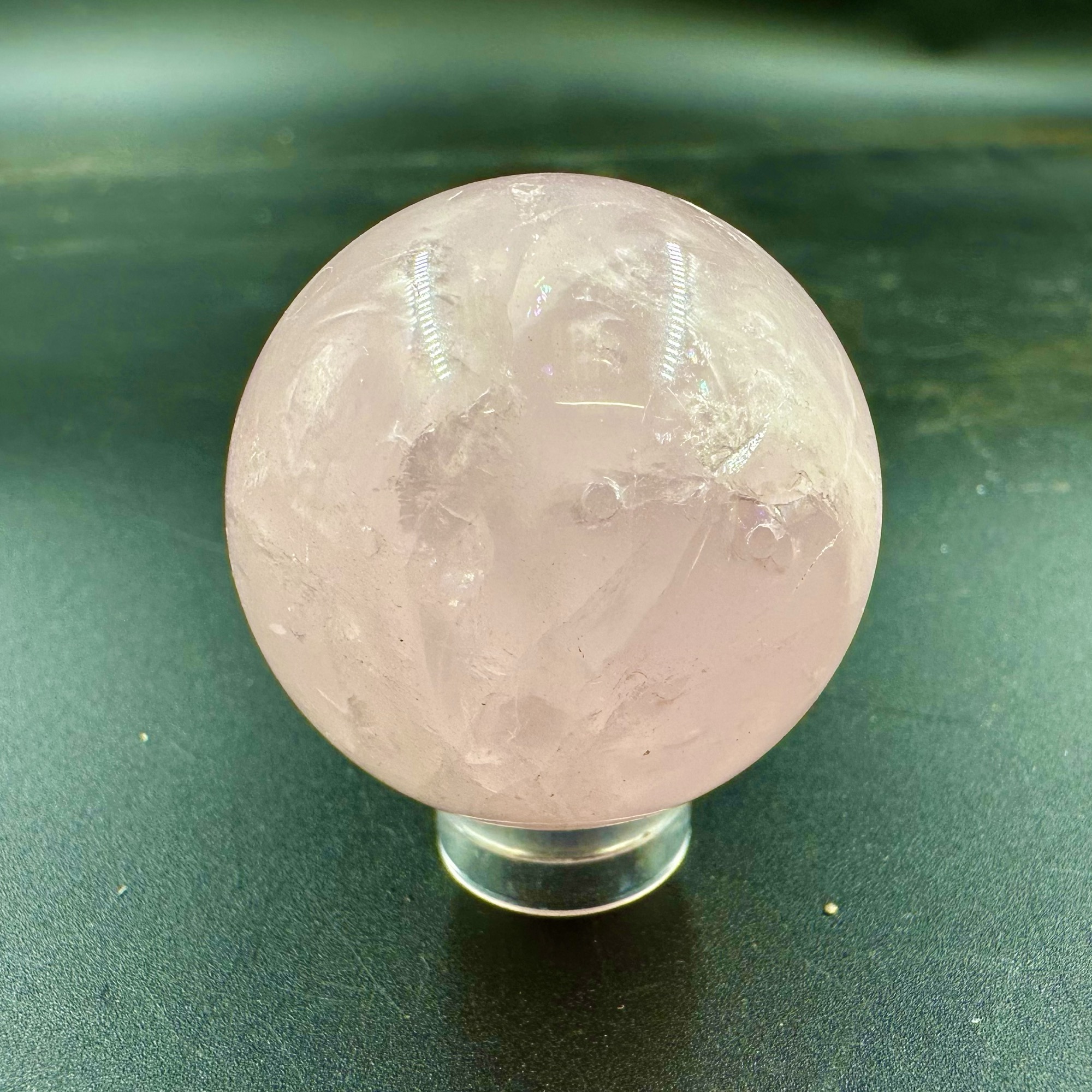 Rose Quartz Sphere Polished Pink Crystal Genuine Natural Mineral Stone 30–40mm