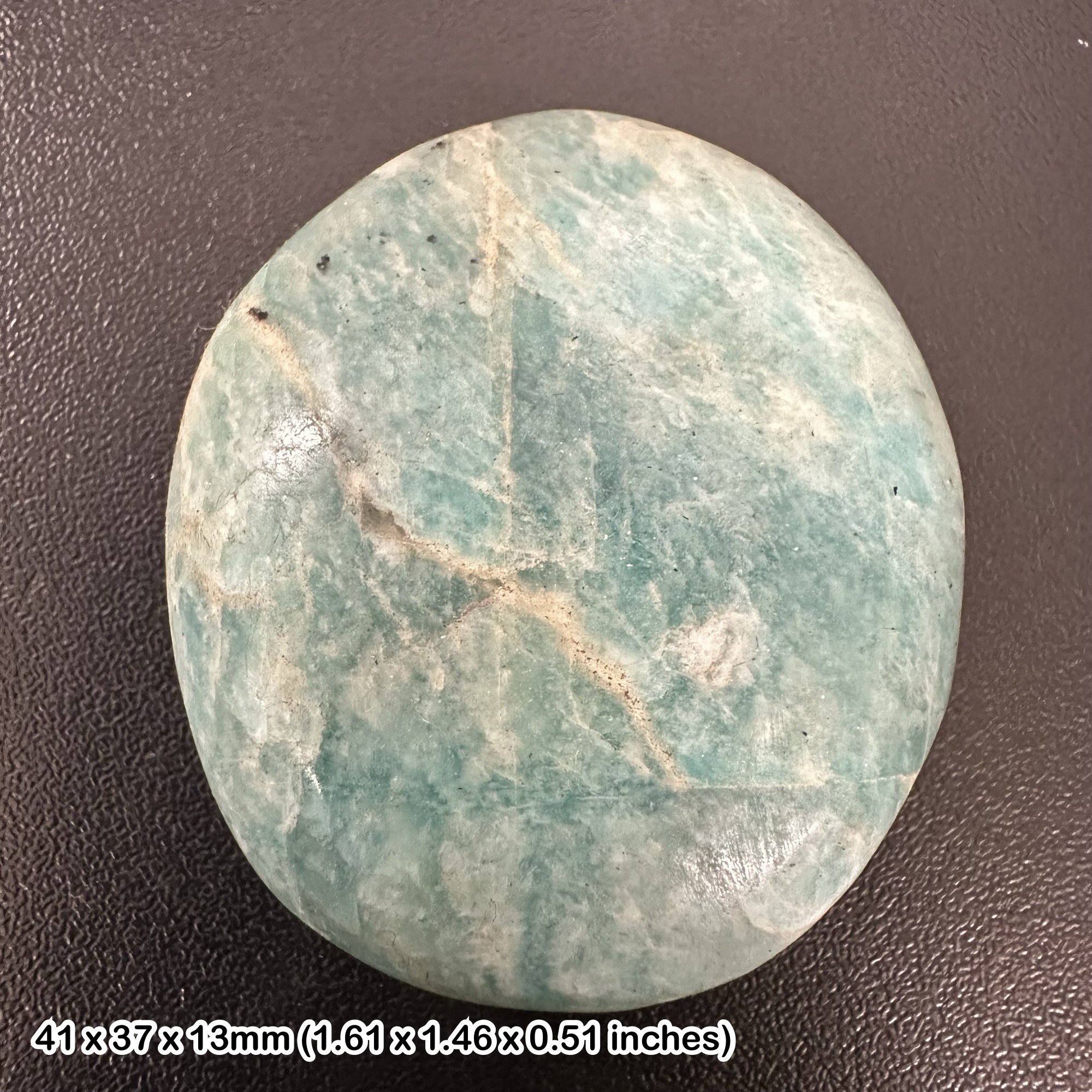 A-grade amazonite pebbles, polished from madagascar, genuine specimen with certificate of authenticity