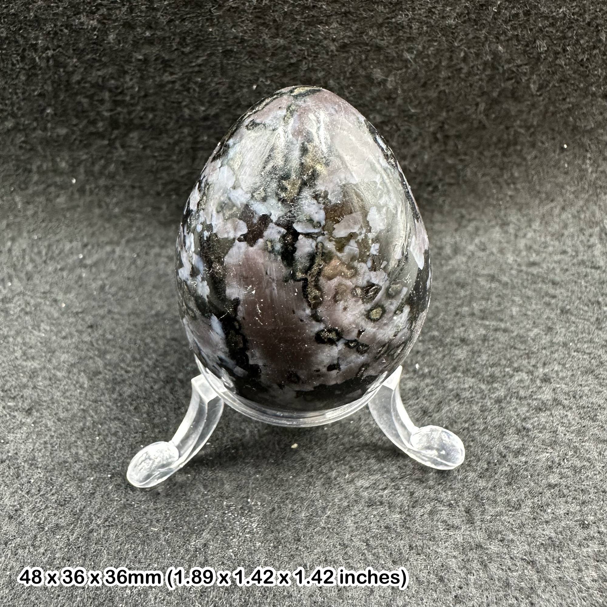 Indigo gabro (mystic merlinite) egg - spiritiual Spiritual