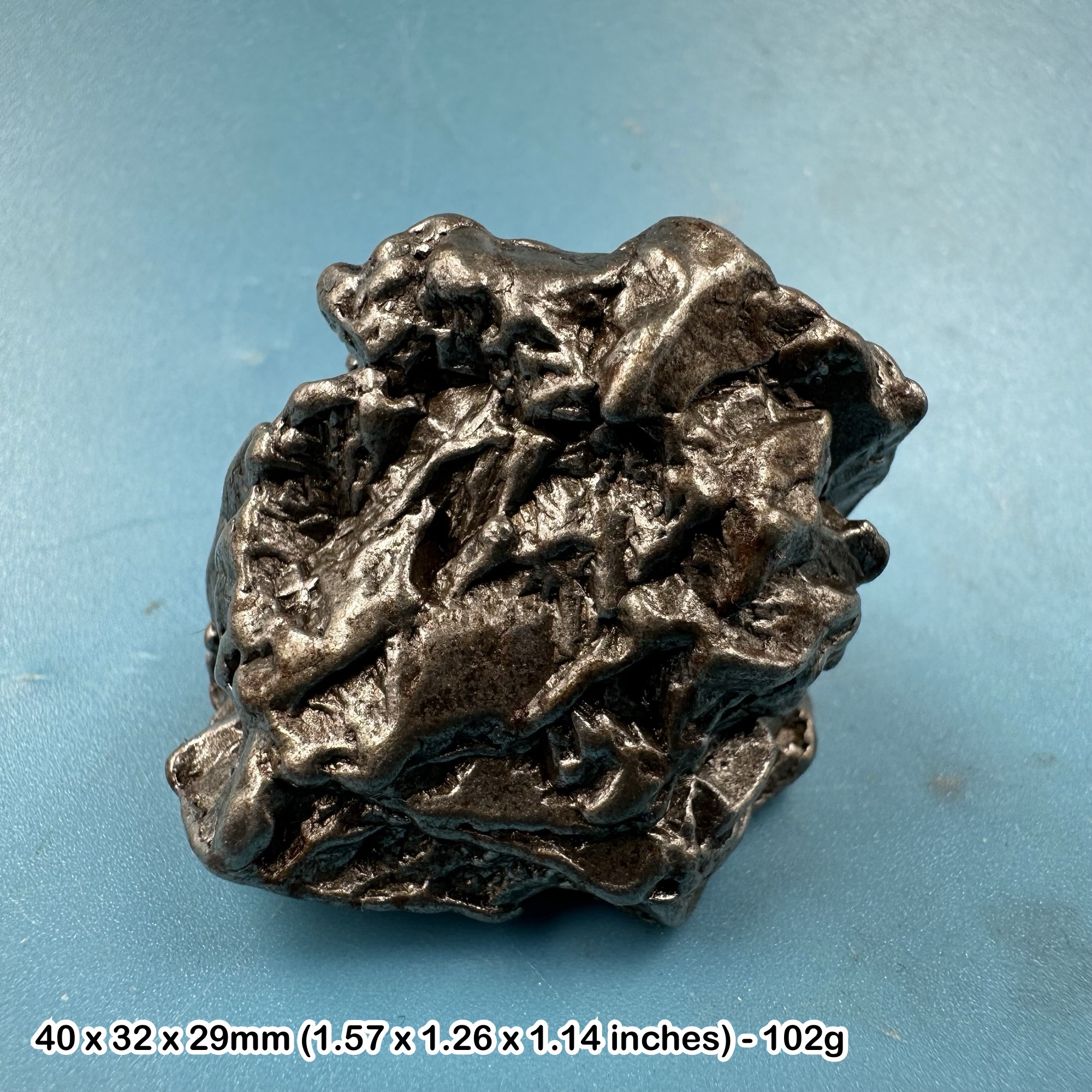 Nickel Iron Meteorite Campo del Cielo Argentina 4000-6000 Years Old Genuine Crystal Iron Meteorite Specimen with Certificate of Authenticity
