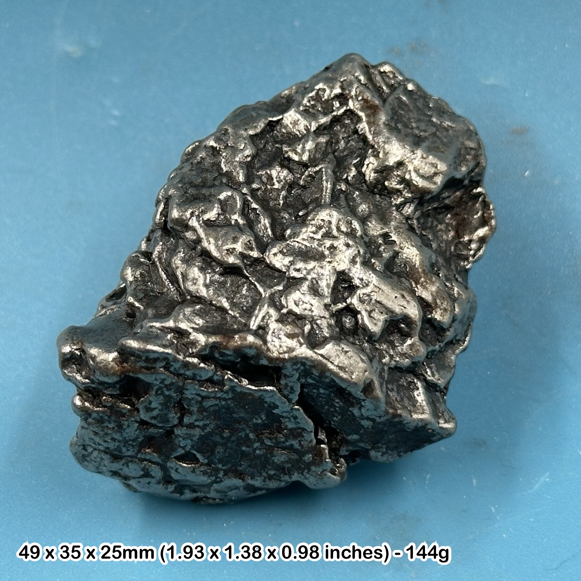 Nickel Iron Meteorite Campo del Cielo Argentina 4000-6000 Years Old Genuine Crystal Iron Meteorite Specimen with Certificate of Authenticity