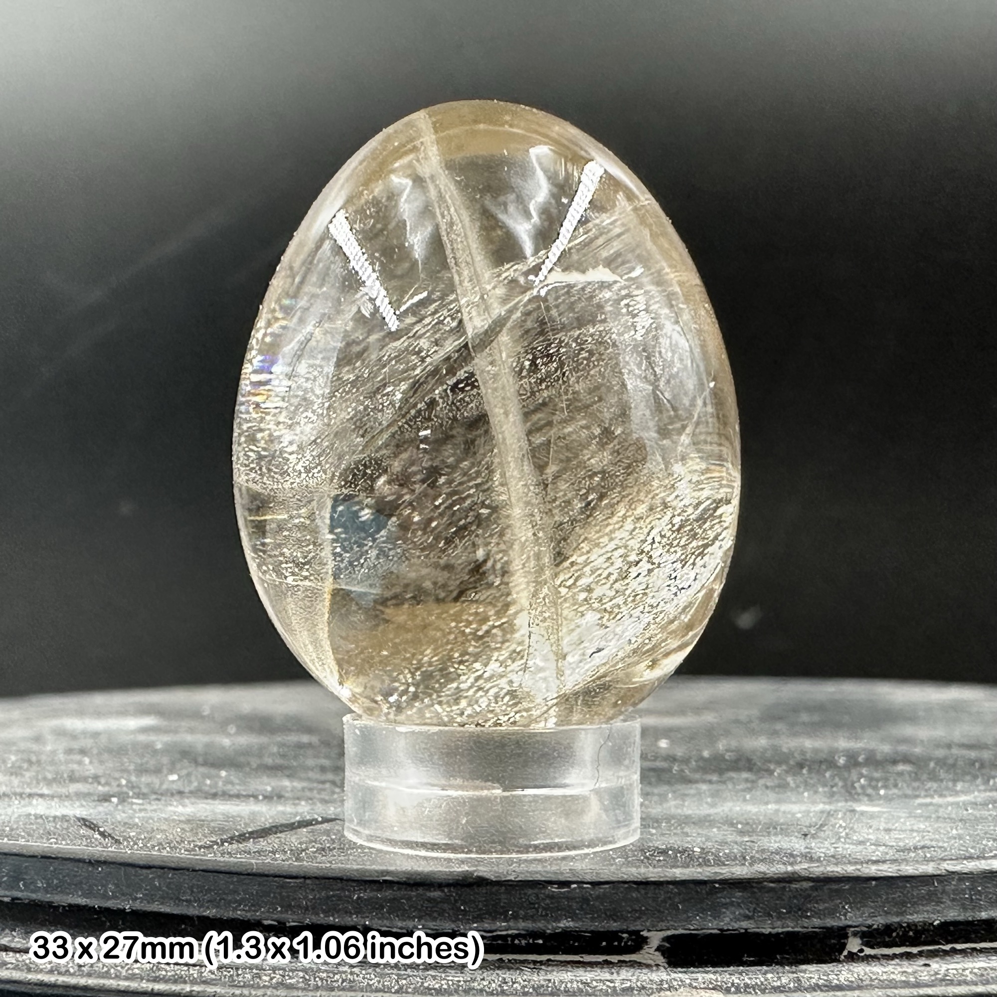 Smokey Quartz Mini Egg Crystal – Polished Natural Mineral – A-Grade Specimen – COA Included