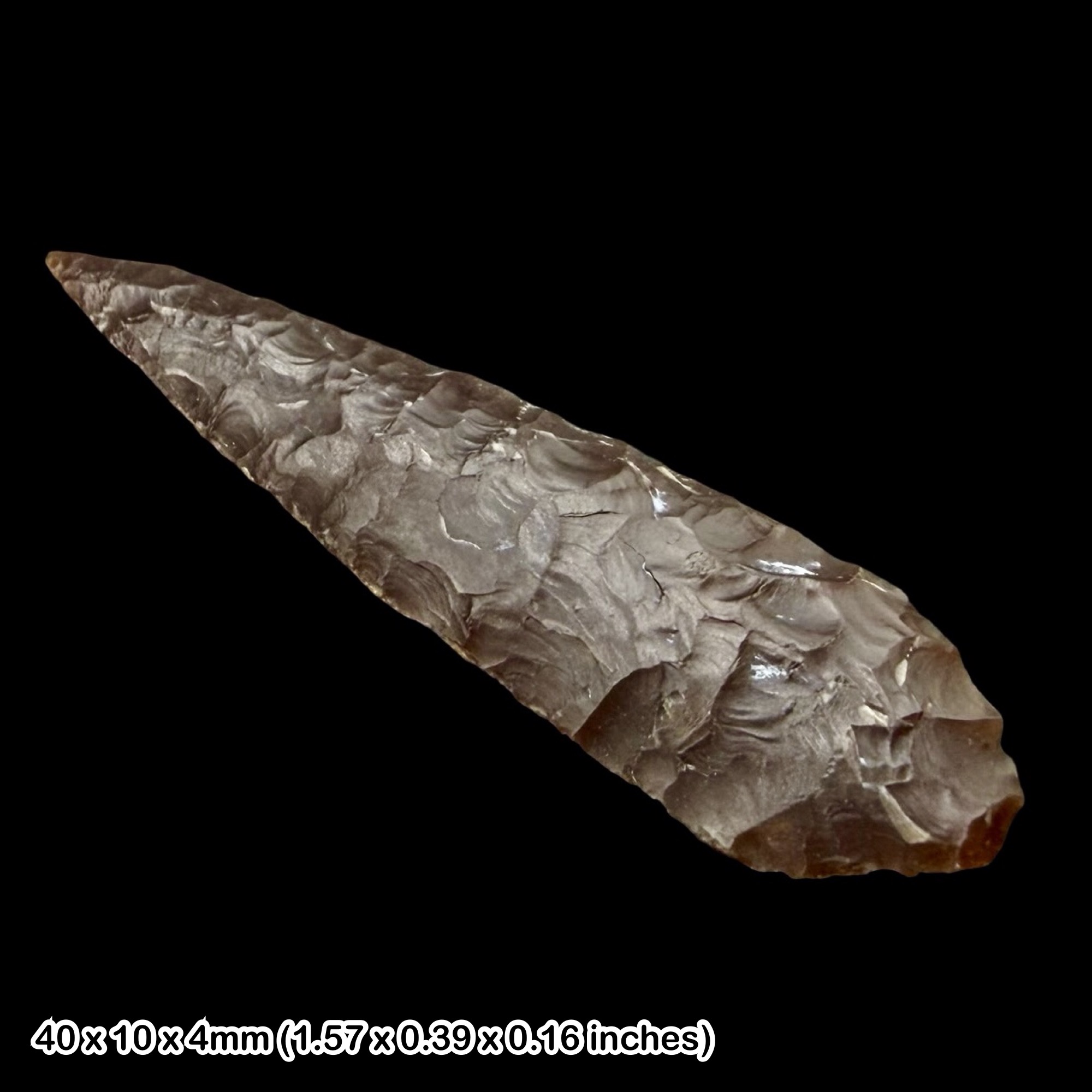 RARE Mesopotamian Lithic Arrowhead 600-300 BC Ancient Artifact Authentic Historic Stone Weapon Relic