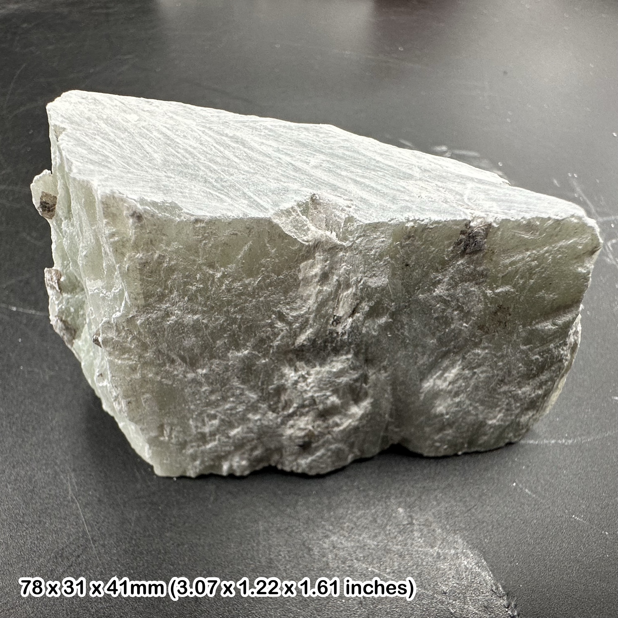 Genuine Green Talc Mineral Specimen – Natural Hydrated Magnesium Silicate Crystal from Egypt, Collectors Mineral with COA