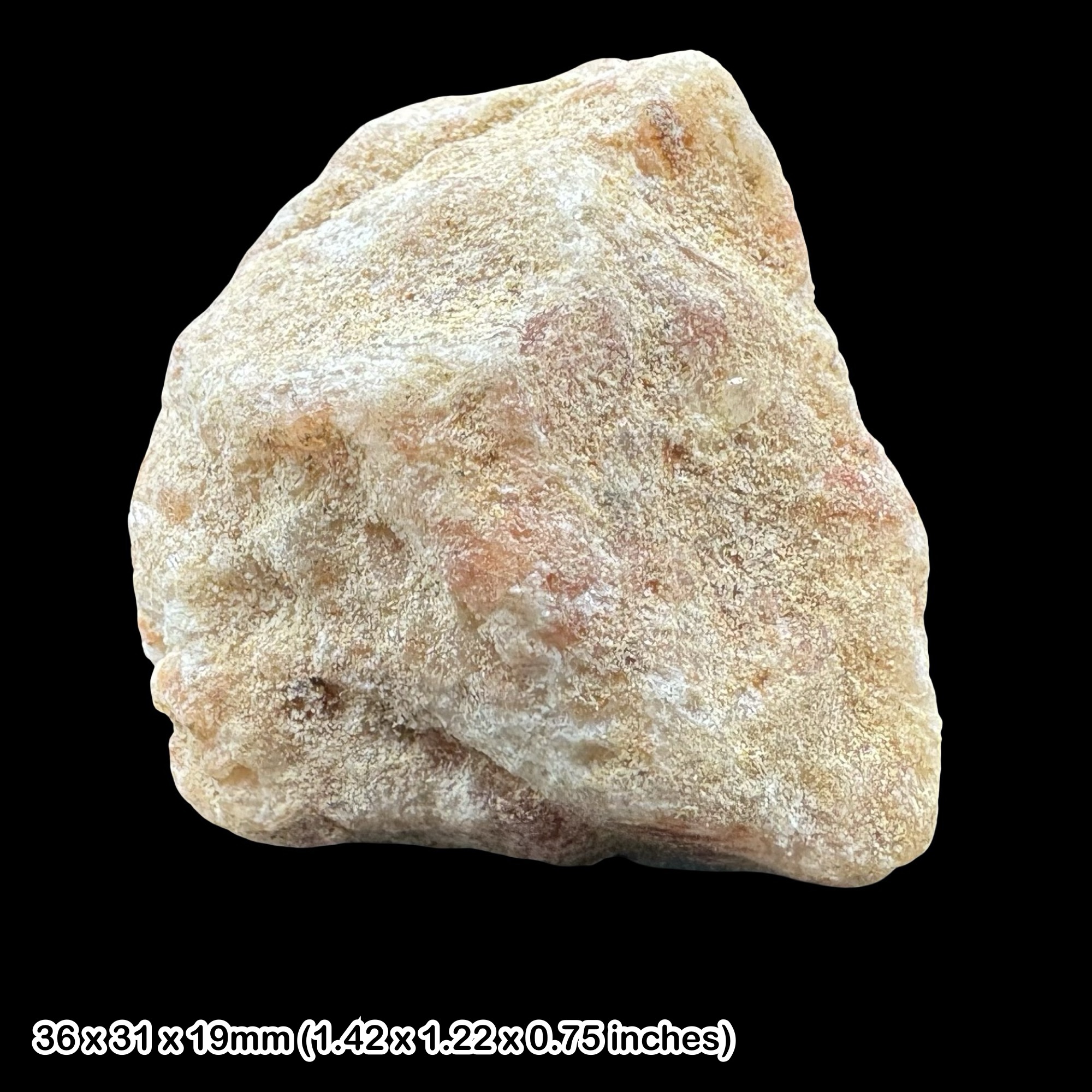 Rough Sunstone Crystal Feldspar Mineral India Natural Aventurine Effect Raw Specimen Collector Display Stone Genuine with Certificate