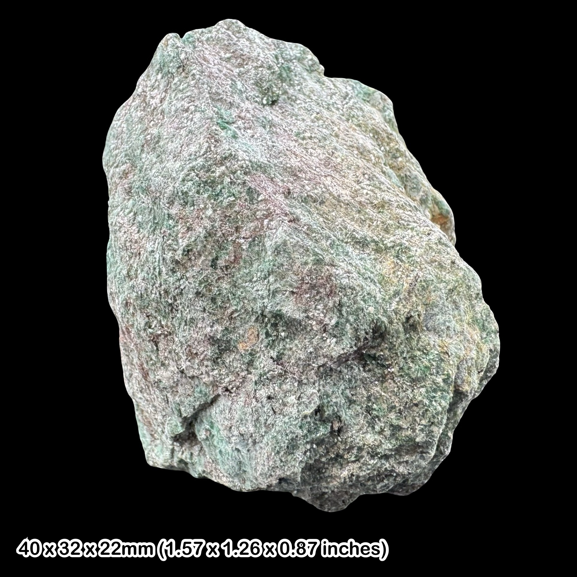 Fuchsite Crystal Brazil Natural Green Mica Mineral Specimen Raw Sparkling Display Stone Genuine Collector Piece with Certificate