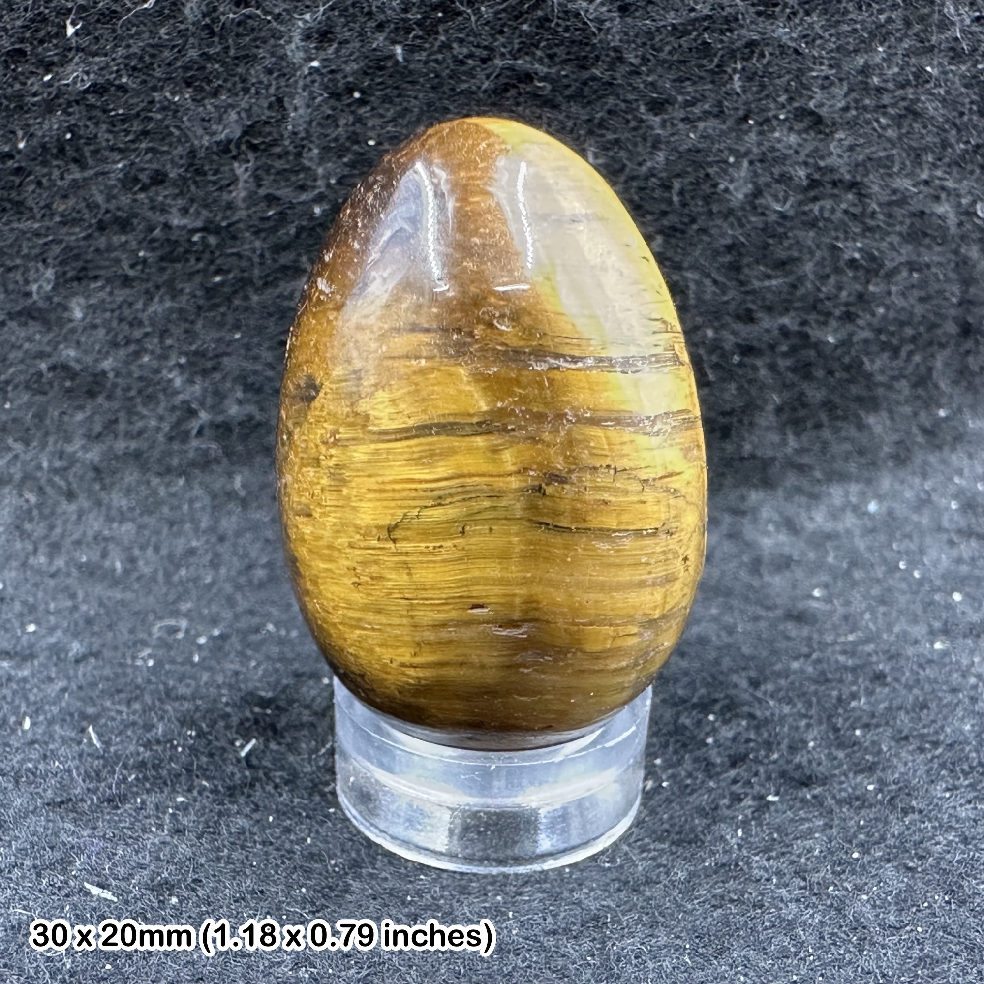Tiger Eye Crystal Egg Madagascar Polished Golden Brown Chatoyant Quartz Stone Natural Tiger Eye Mineral Egg Specimen