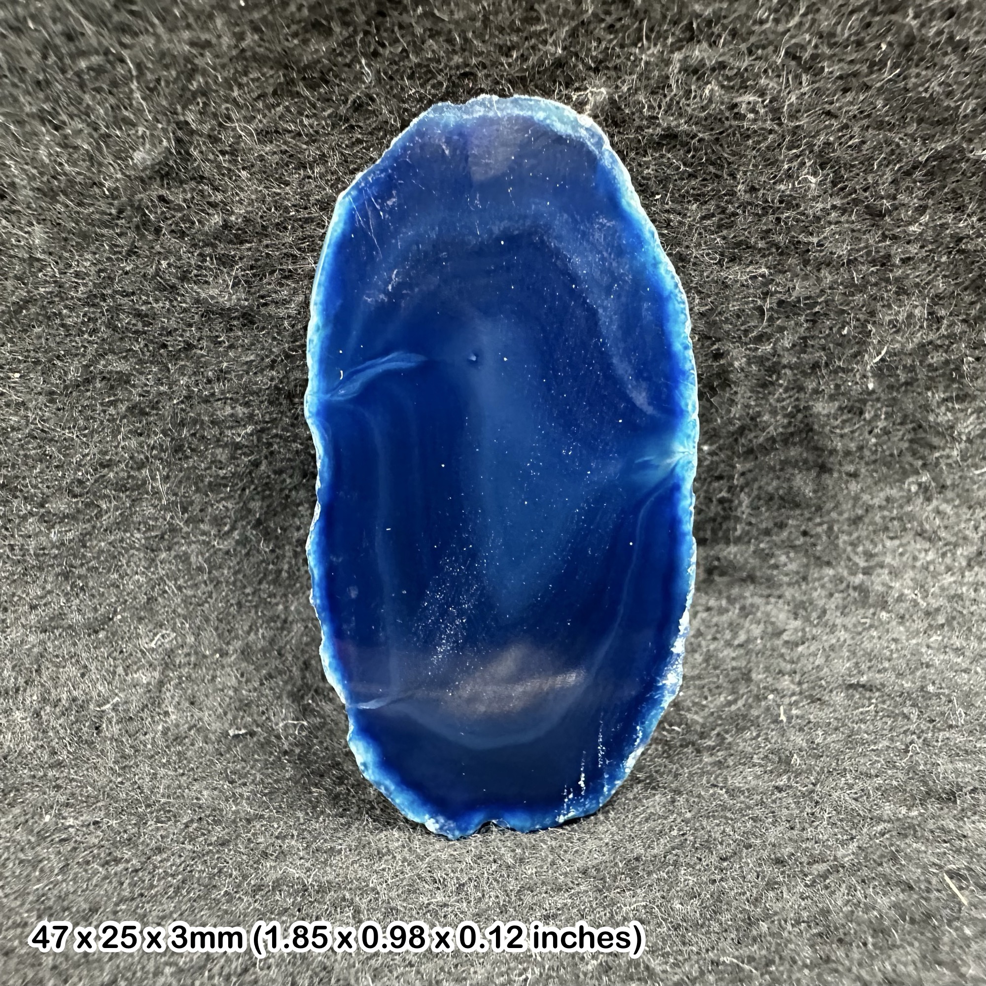 Dyed Agate Slice Crystal Polished Banded Chalcedony Quartz Mineral Display Stone