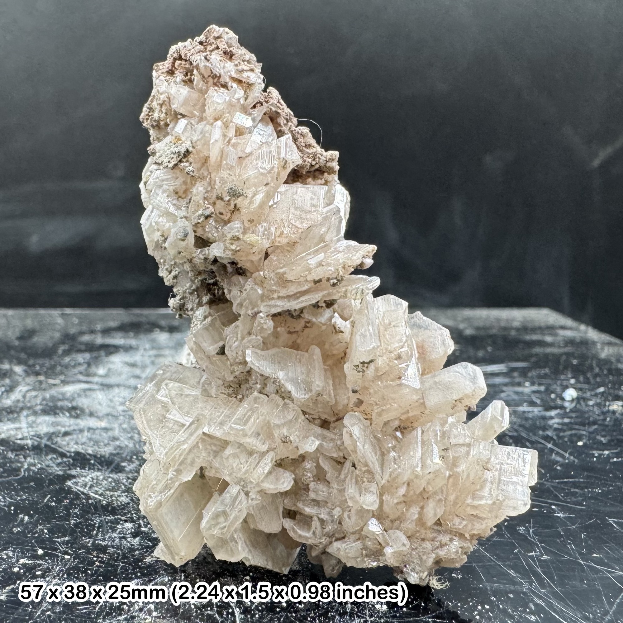 Calcite Crystal Cluster Natural Mineral Specimen Clear White Calcite Formation