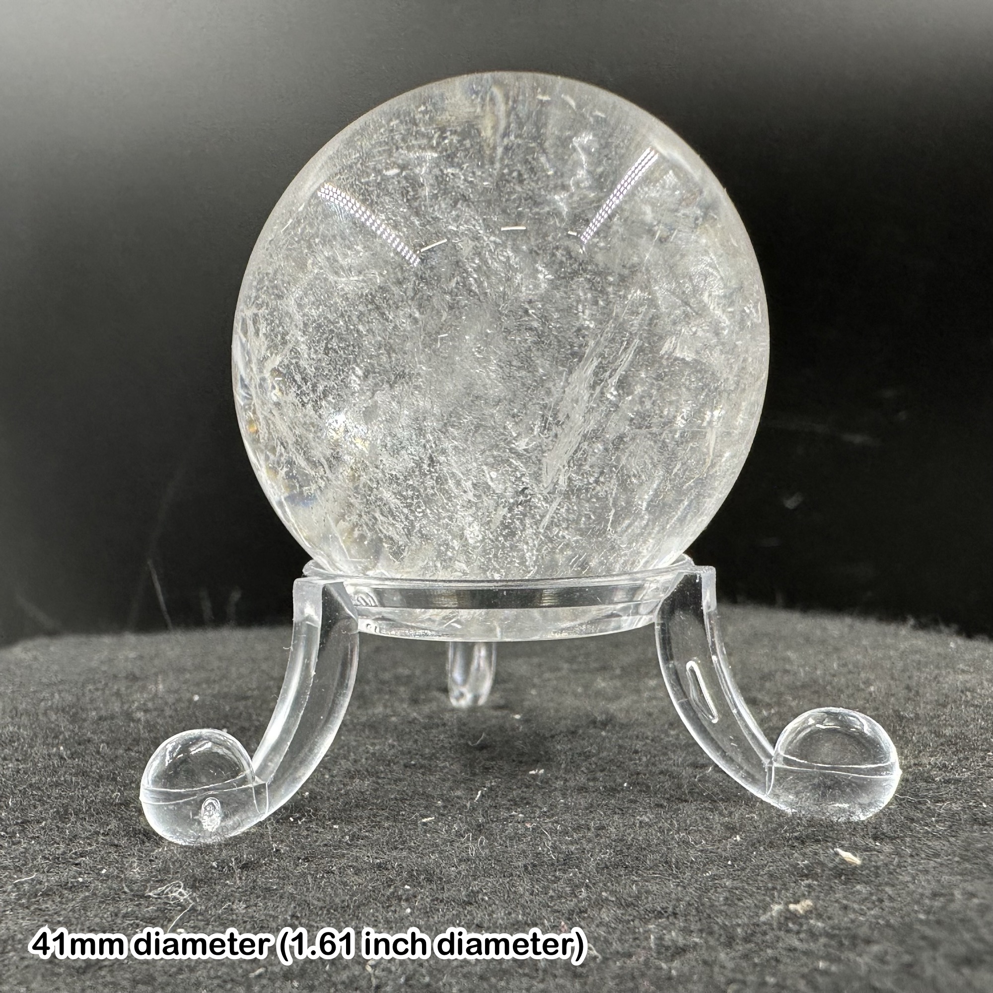 Clear Quartz Sphere Crystal Madagascar COA Included