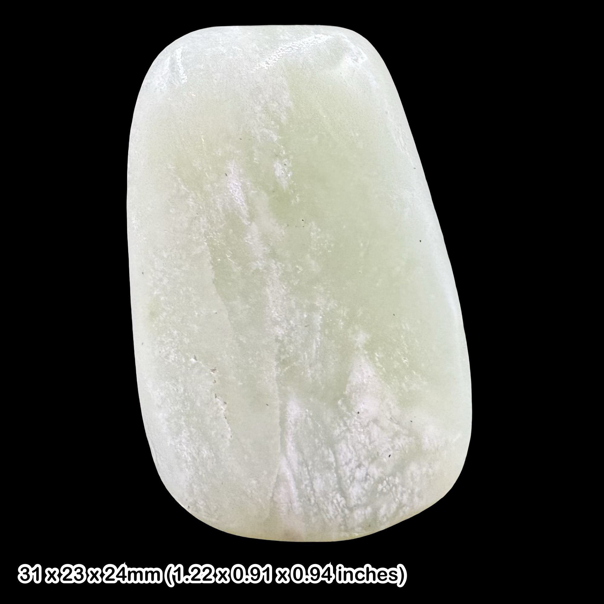 Green Calcite Polished Crystal Natural Calcium Carbonate Mineral Specimen Display Smooth Decorative Stone Collectors Crystal Gift