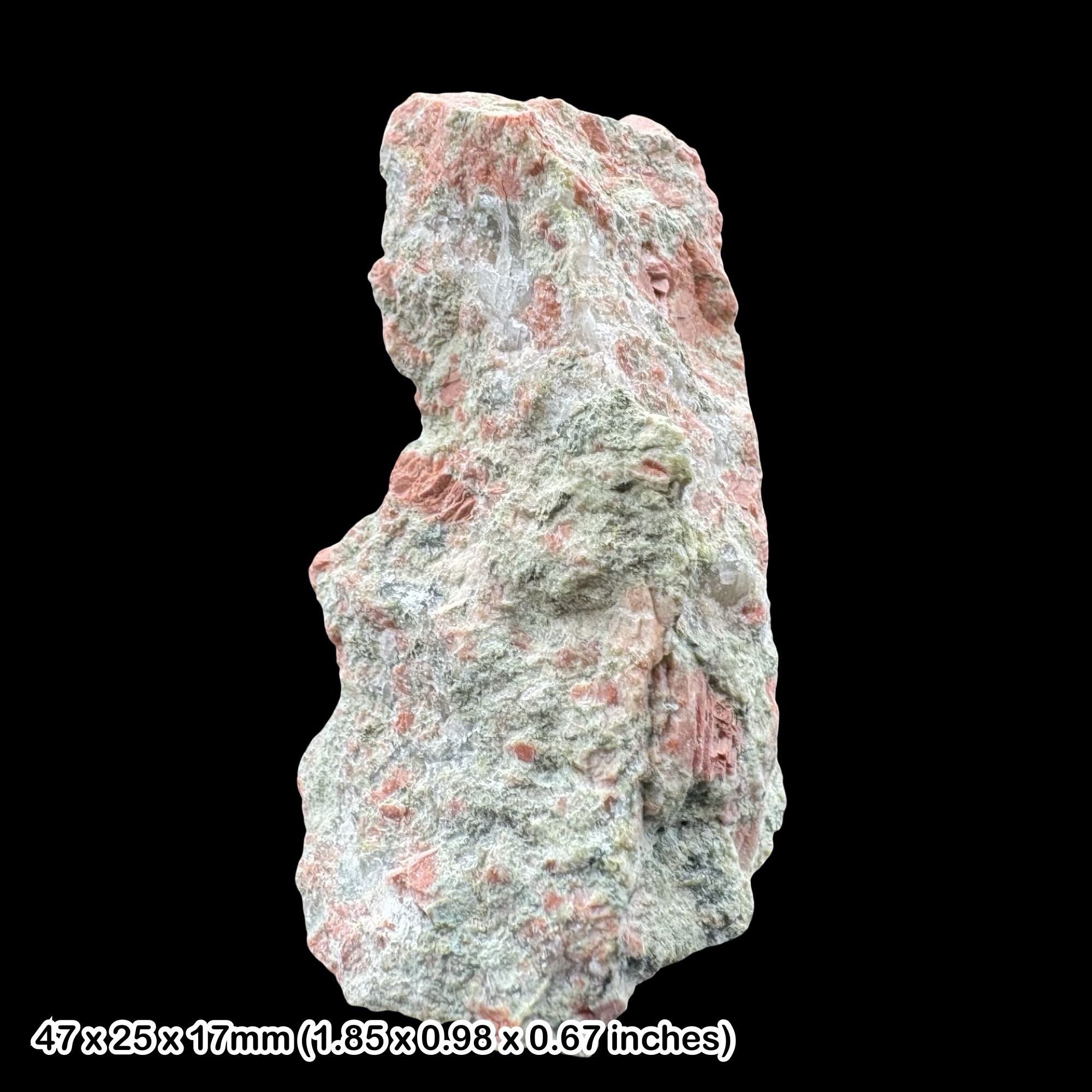 Unakite Epidote Feldspar Natural Metamorphic Rock Specimen Green Pink Mineral Display Collectors Stone Unique Crystal Decor Gift
