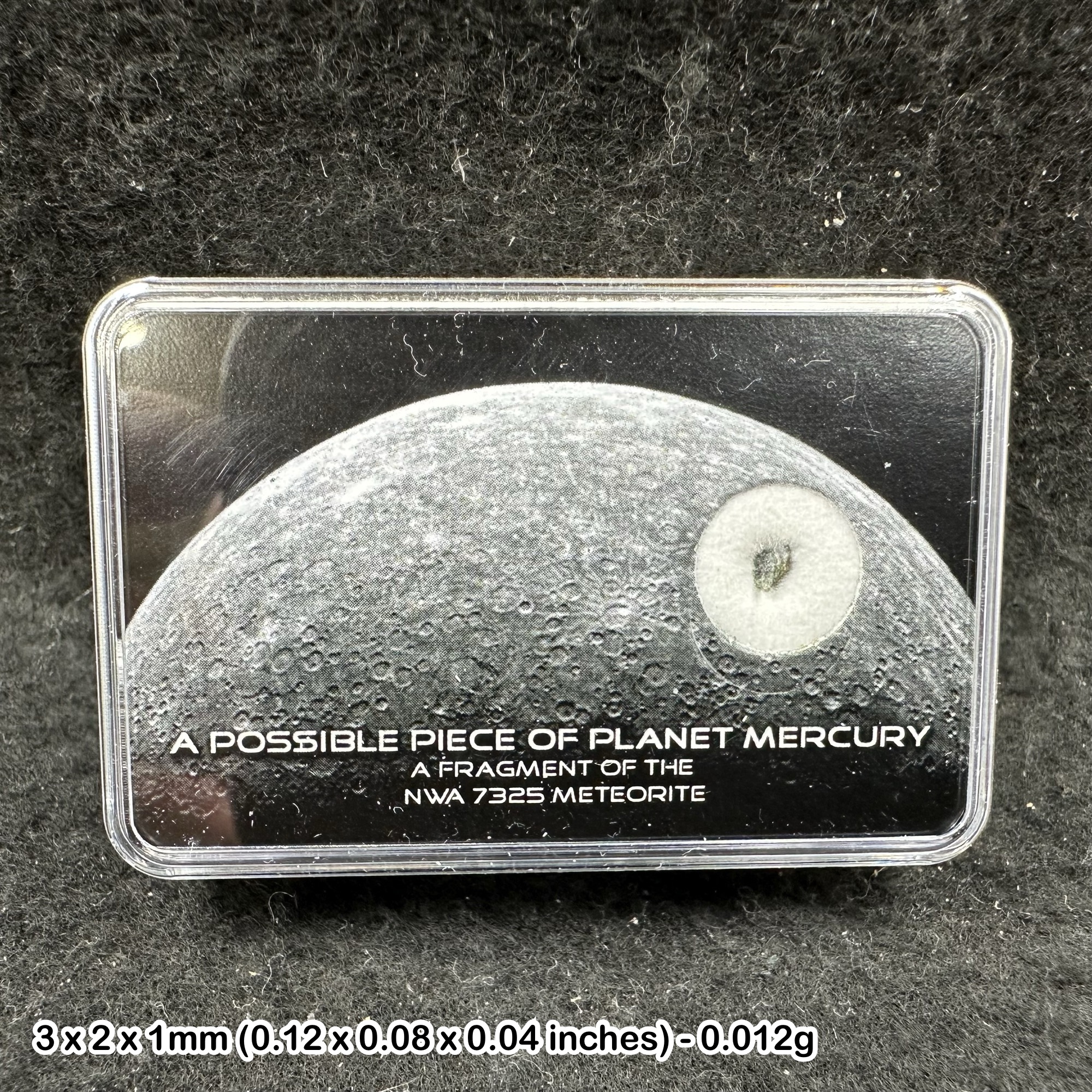 Mercury Meteorite NWA 7325 Rare Planetary Meteorite 1-3mm Achondrite Space Rock Specimen