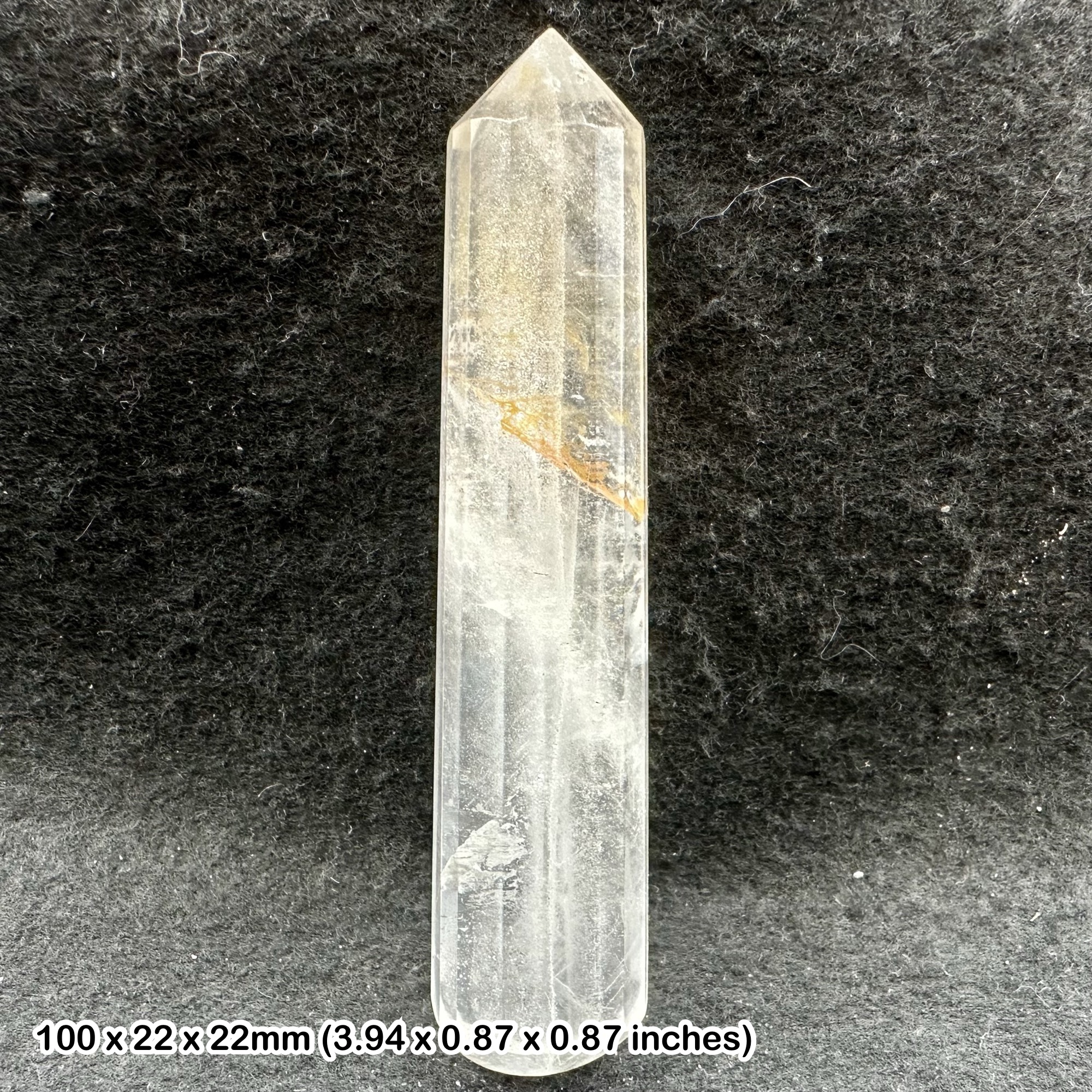 Clear Quartz Faceted Massage Wand for Crystal Spiritual, UK Seller