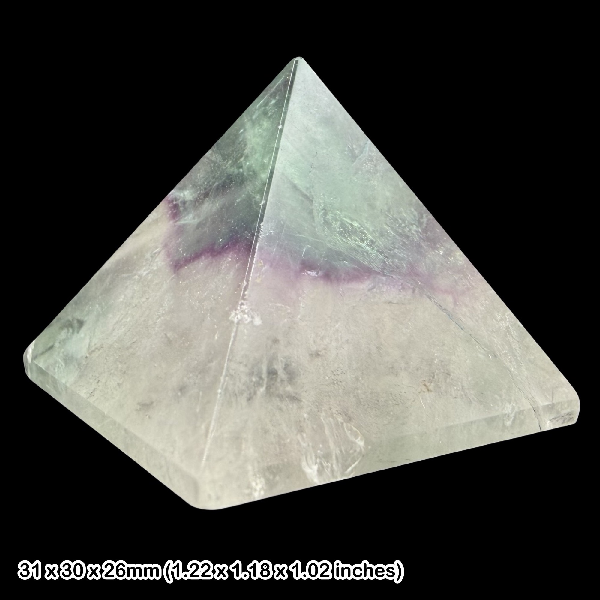 Rainbow Fluorite Crystal Pyramid Polished Natural Fluorite Mineral Display Genuine Fluorite Pyramid Multicolour Crystal UK Seller