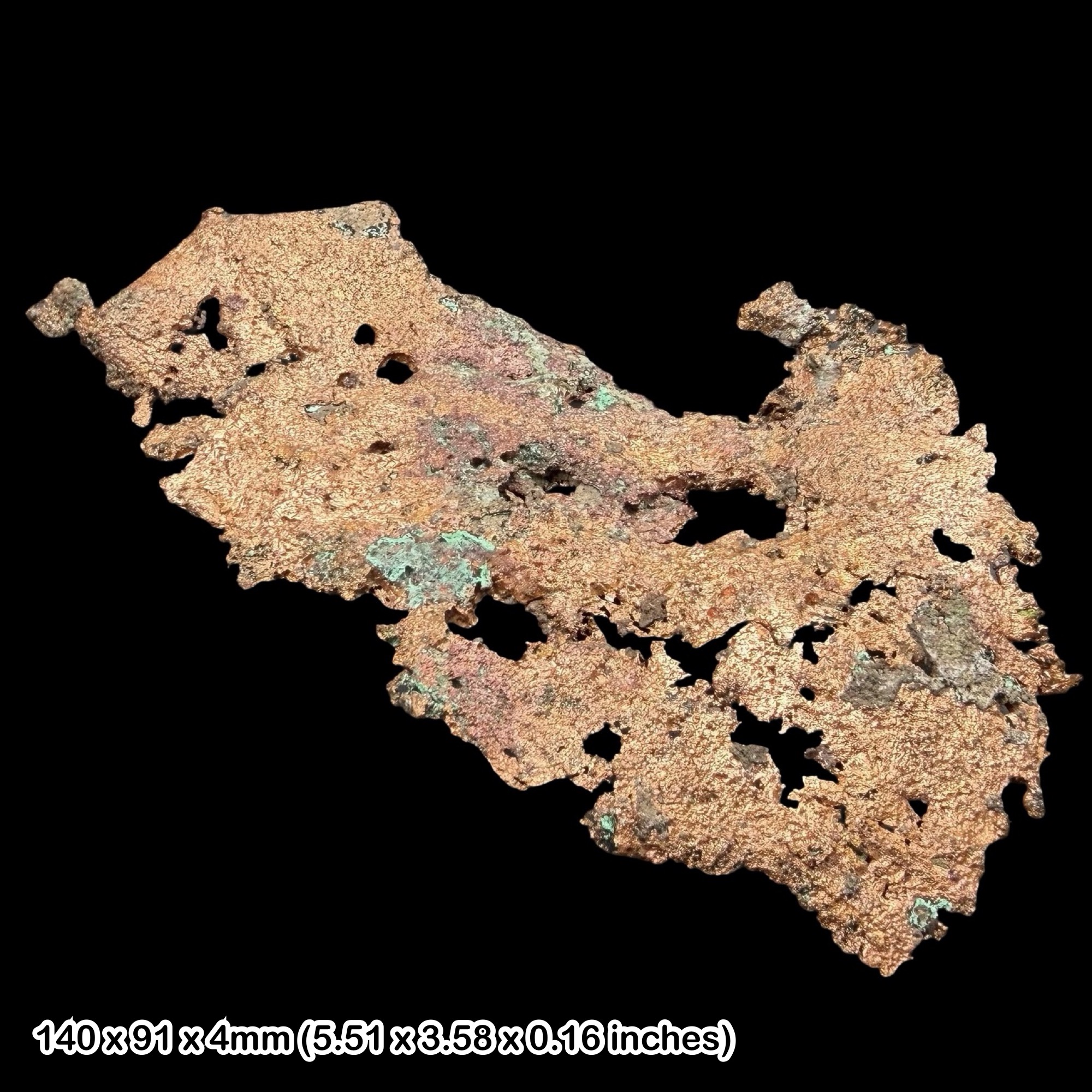 Native Copper with Malachite Natural Copper Mineral Specimen Display Piece Genuine Copper Malachite Crystal Specimen Collectors Stone