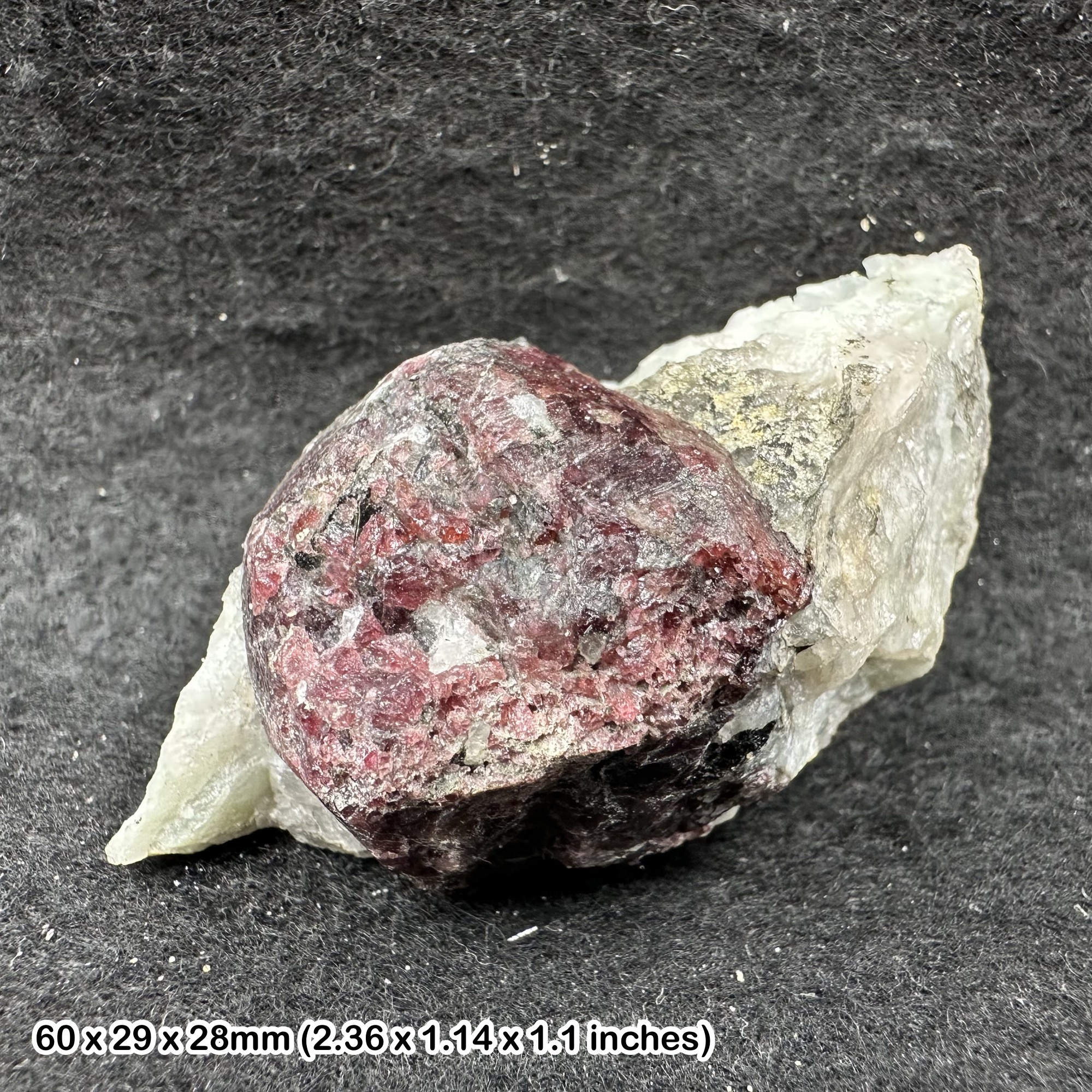 Almandine Garnet in Matrix Natural Red Garnet Crystal Mineral Specimen Genuine Almandine Garnet in Rock Matrix Collectors Stone UK Seller