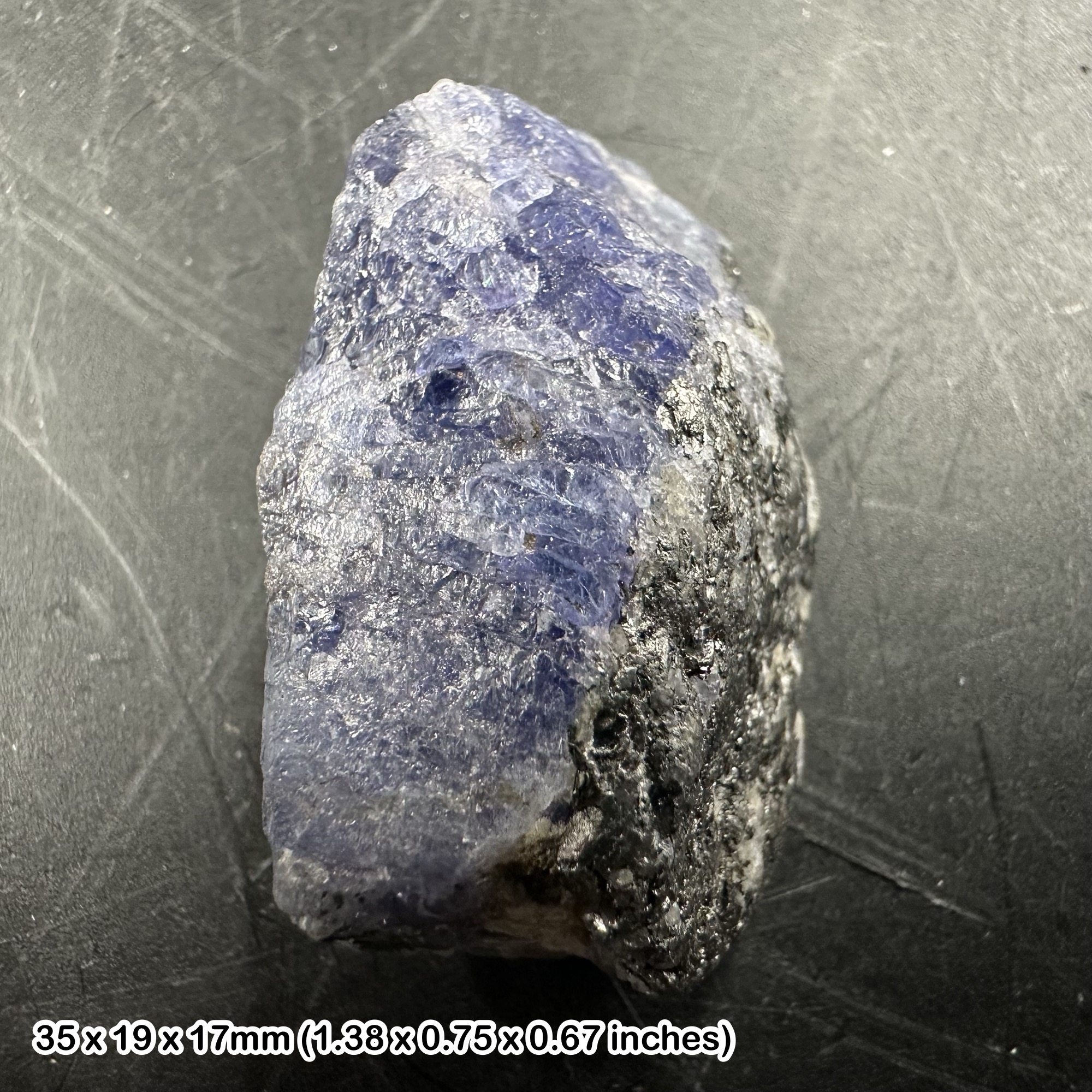 Sodalite Crystal Natural Blue Sodalite Mineral Specimen White Veined Stone Genuine Sodalite Crystal Display Piece Collectors Stone