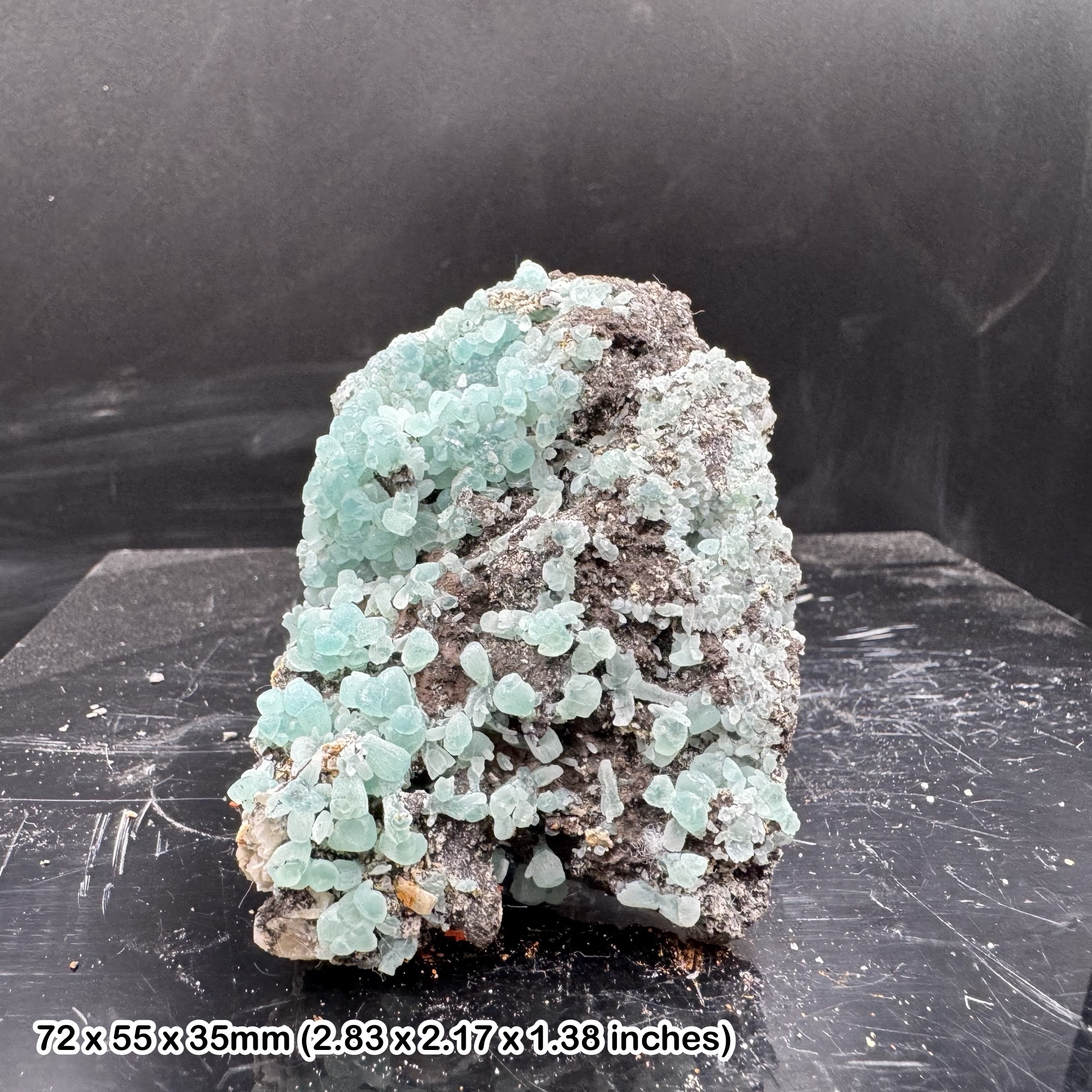 Smithsonite Botryoidal Grape Crystal Cluster Natural Mineral Specimen Collectors Display Piece with Certificate of Authenticity