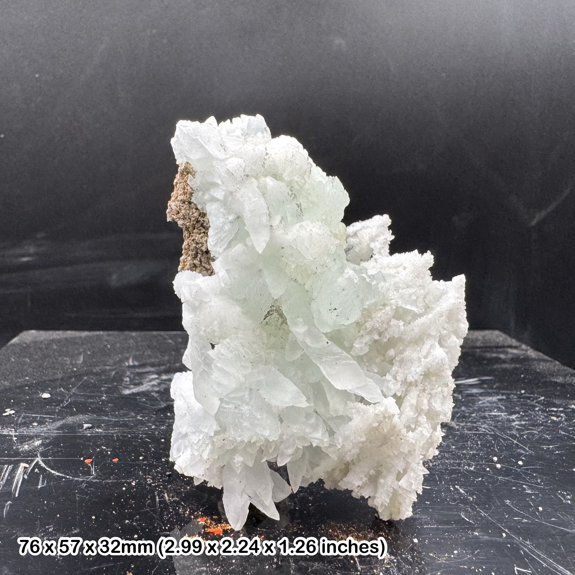 Barite Baryte with Druzy Quartz Cluster Natural Mineral Specimen Collectors Display Piece with Certificate of Authenticity Genuine Crystal