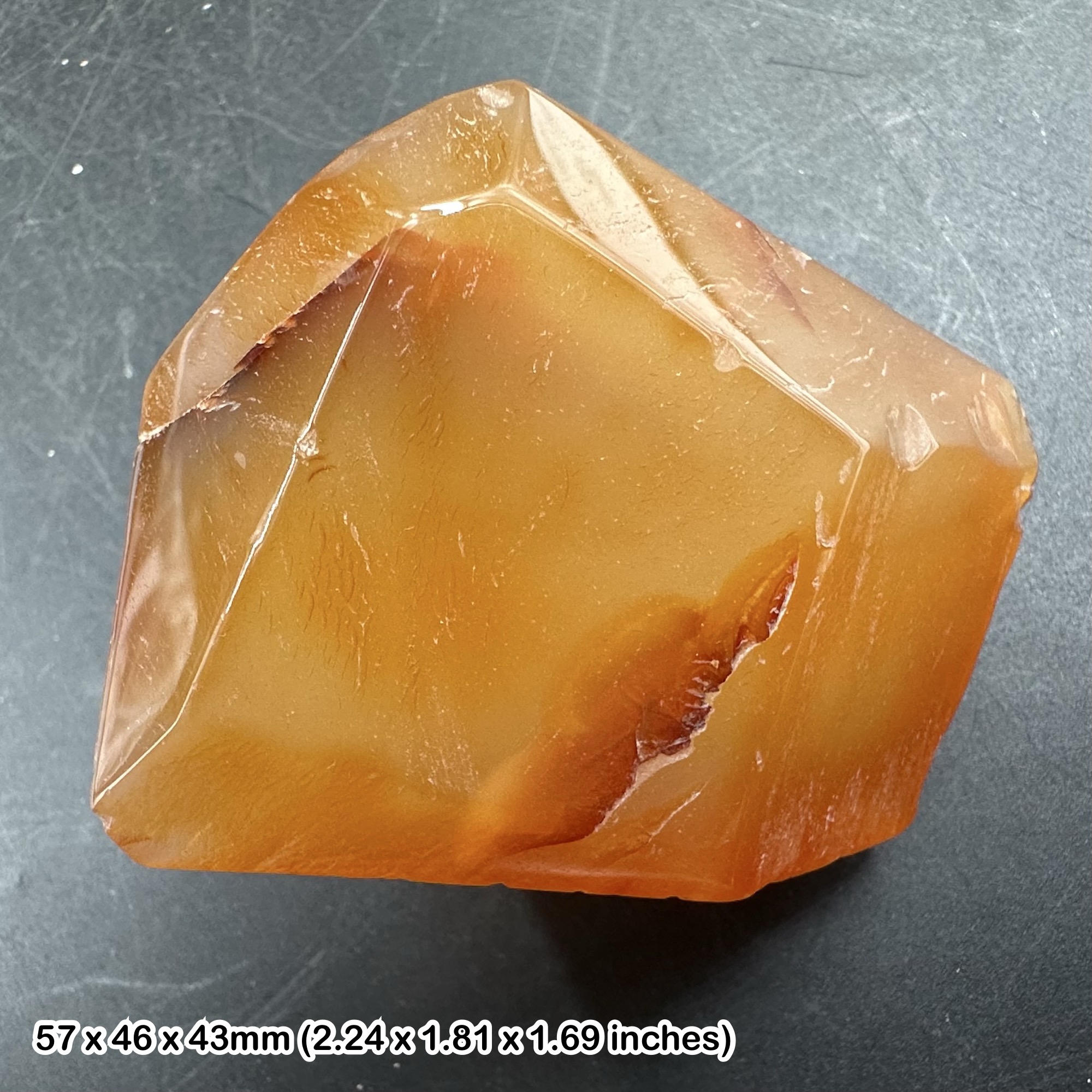 Carnelian Shaped Stone Madagascar Natural Red Chalcedony Quartz Mineral Specimen