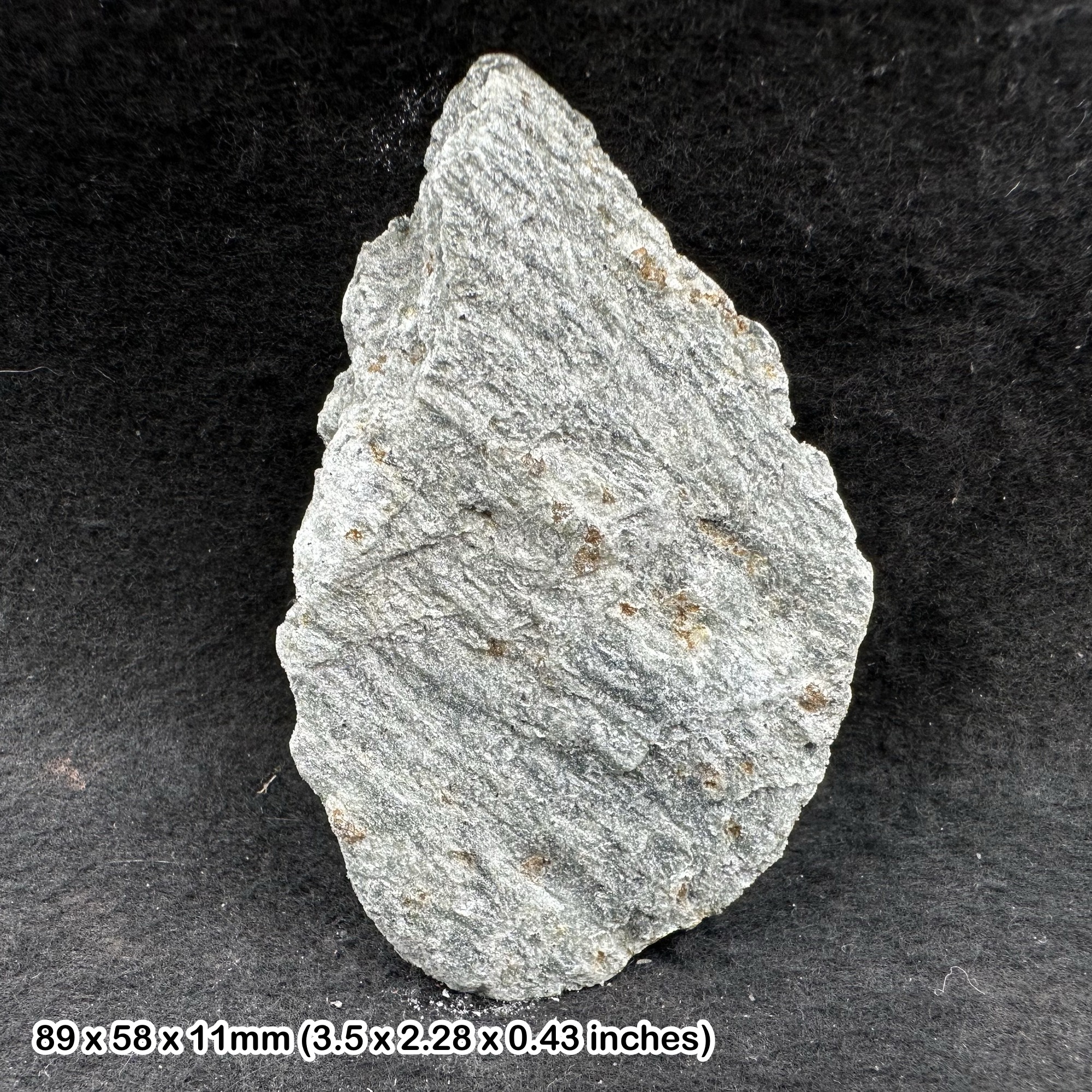 Soapstone Mineral Norway Natural Talc Rich Metamorphic Rock Specimen Scandinavian Collector Display Stone with COA