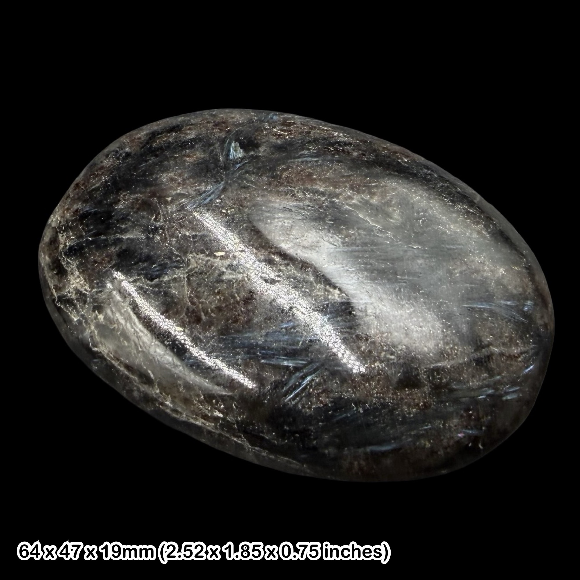 Astrophyllite Palm Stone Genuine Golden Astrophyllite Crystal Mineral Specimen with Certificate of Authenticity