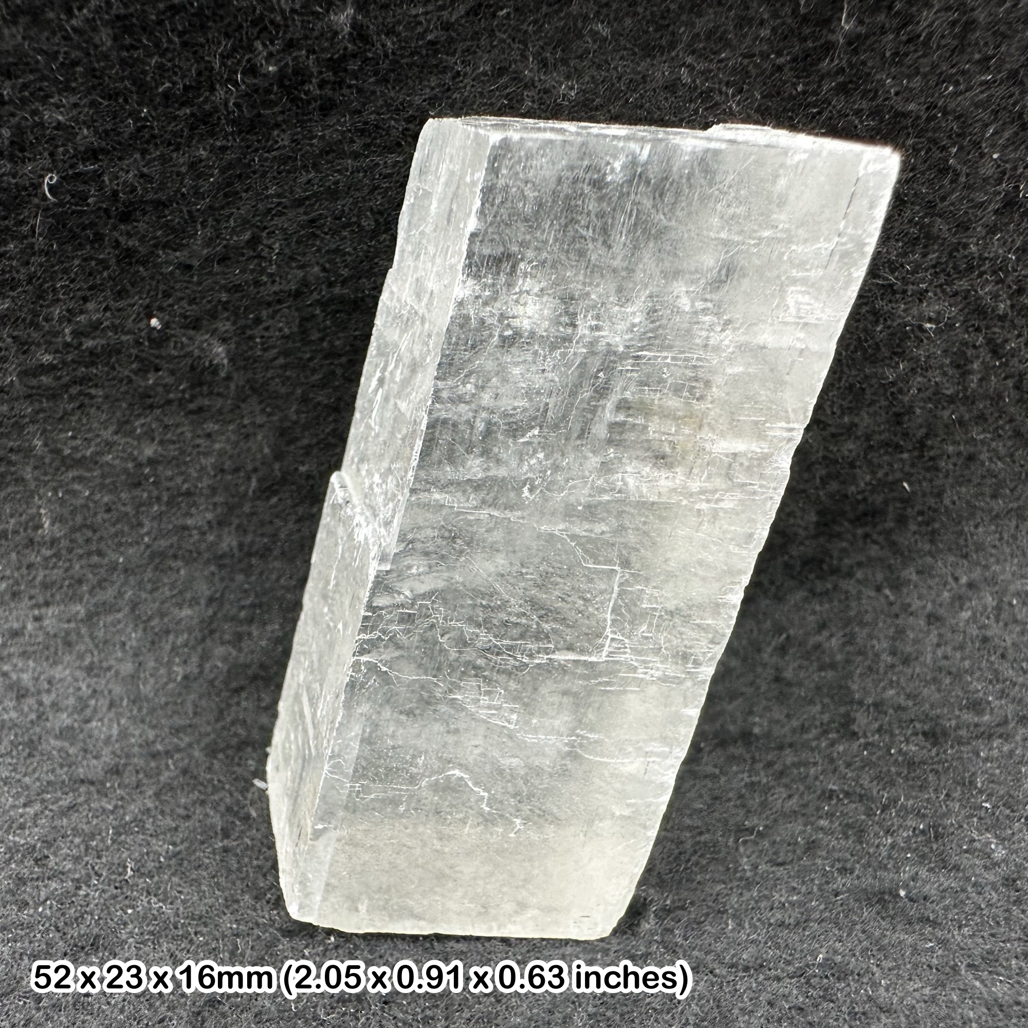 Calcite Iceland Spar Crystal Mineral Brazil Natural Optical Calcite Specimen with Certificate of Authenticity
