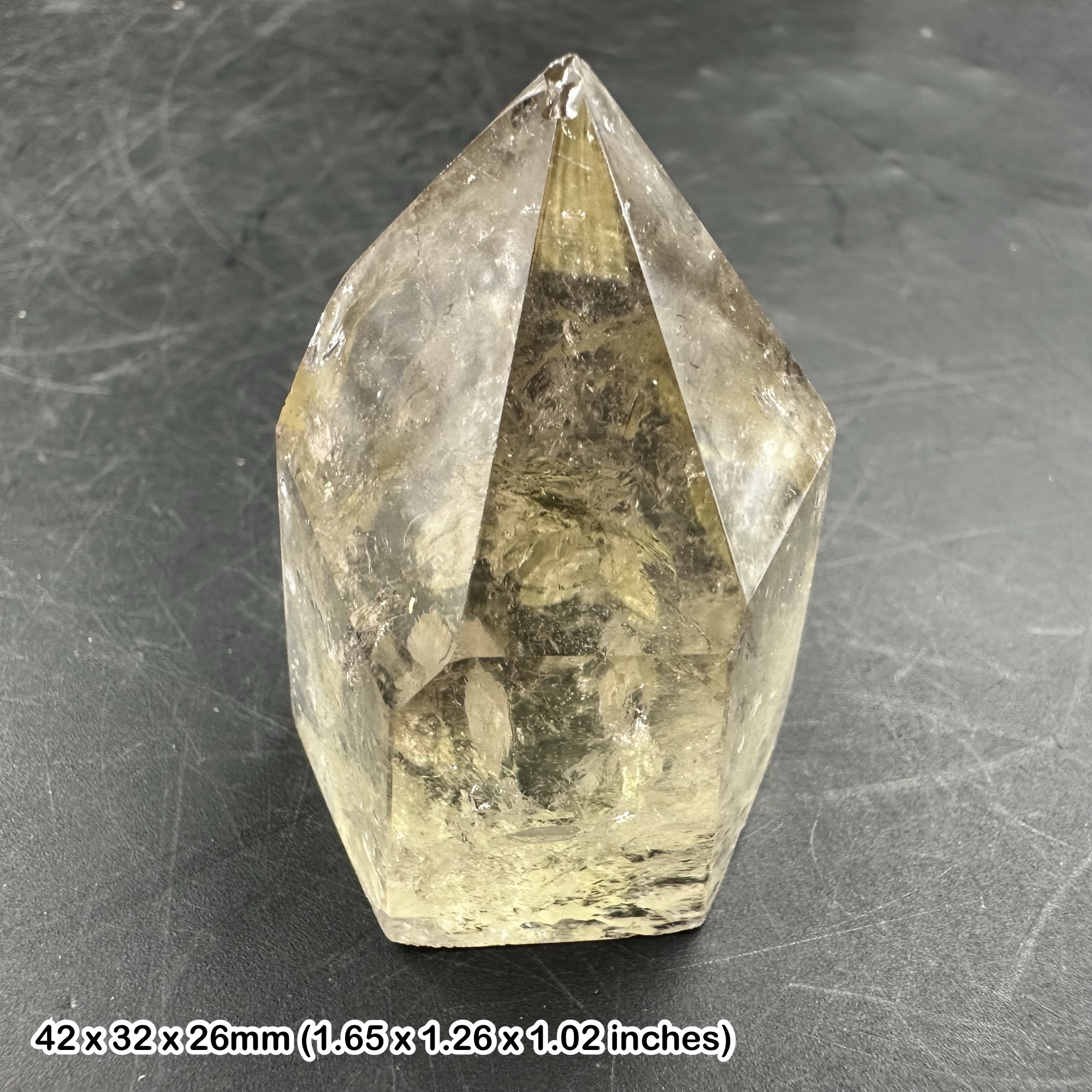 Smokey Quartz Point Crystal Madagascar COA Included