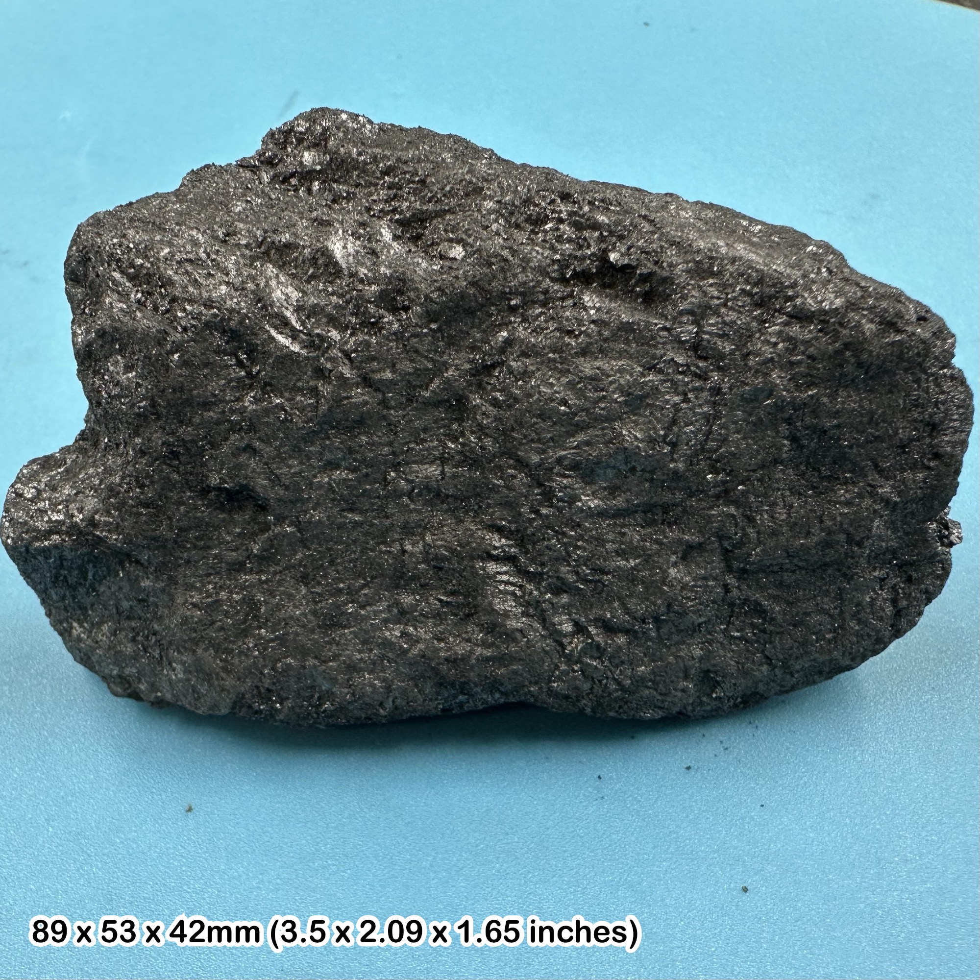 Anthracite Crystal - Carboniferous Coal Specimen - South Wales UK - Certificate of Authenticity