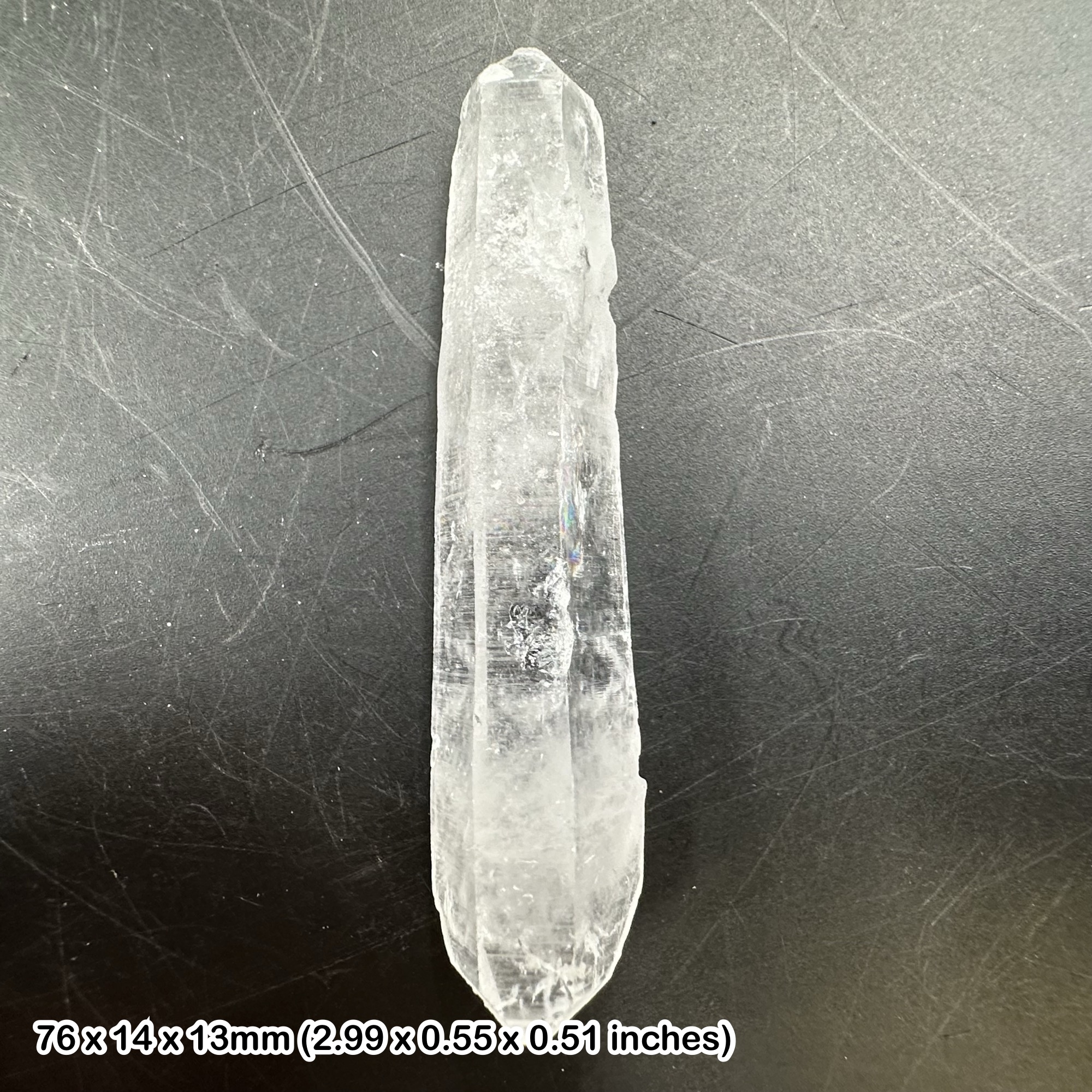 Large A-Grade Clear Quartz Crystal from Brazil – Genuine Natural Rock Crystal Mineral with Certificate of Authenticity