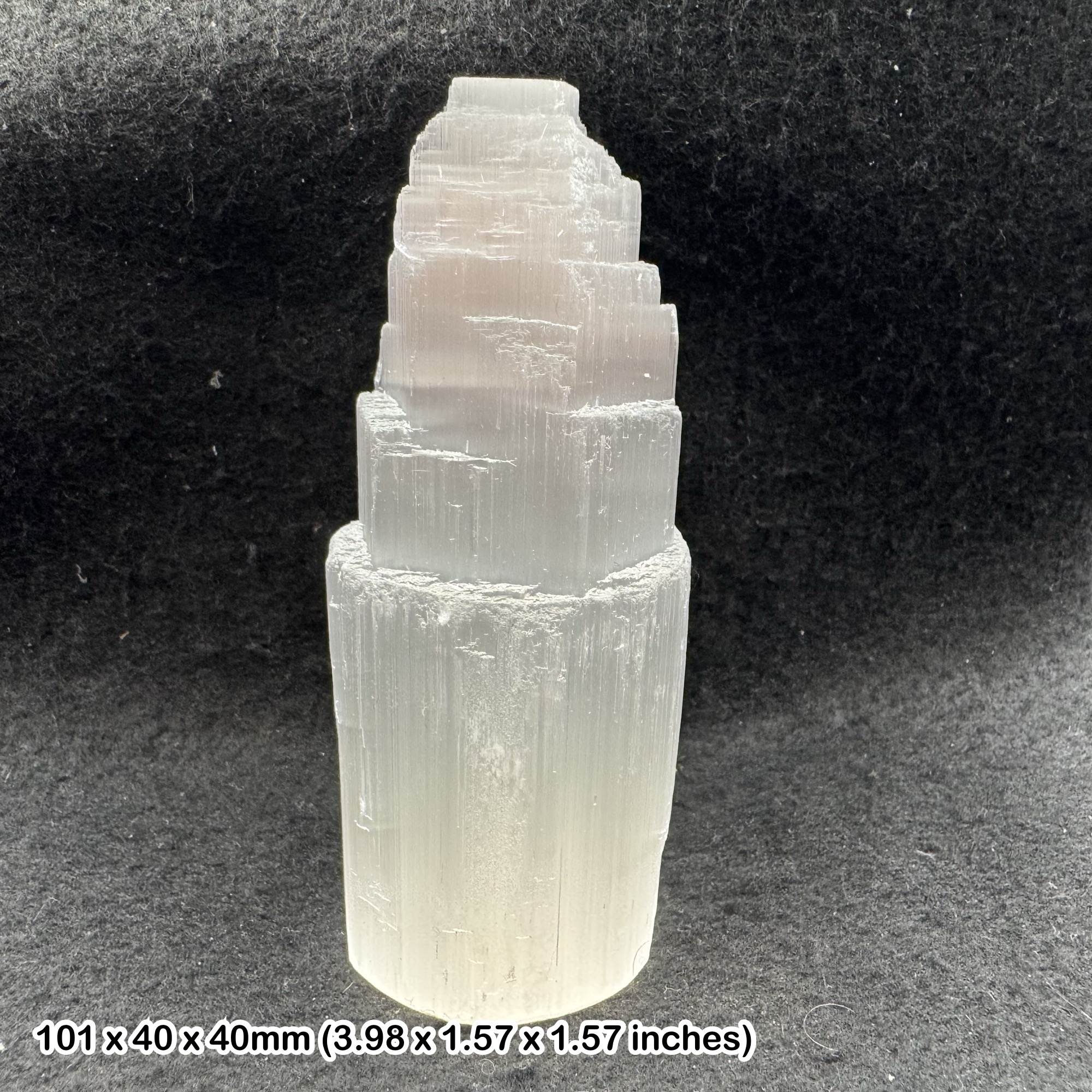 Selenite Tower 10cm Natural Gypsum Crystal Small Polished Specimen